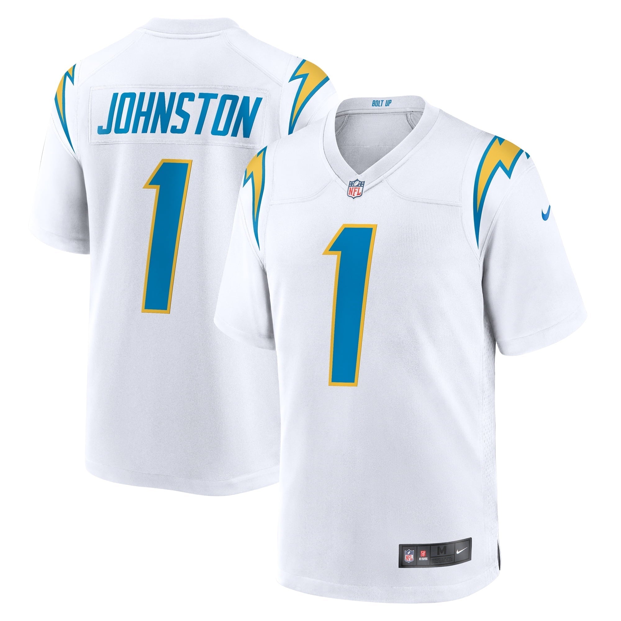 Men's Nike Quentin Johnston White Los Angeles Chargers Away Game Jersey - vstockx