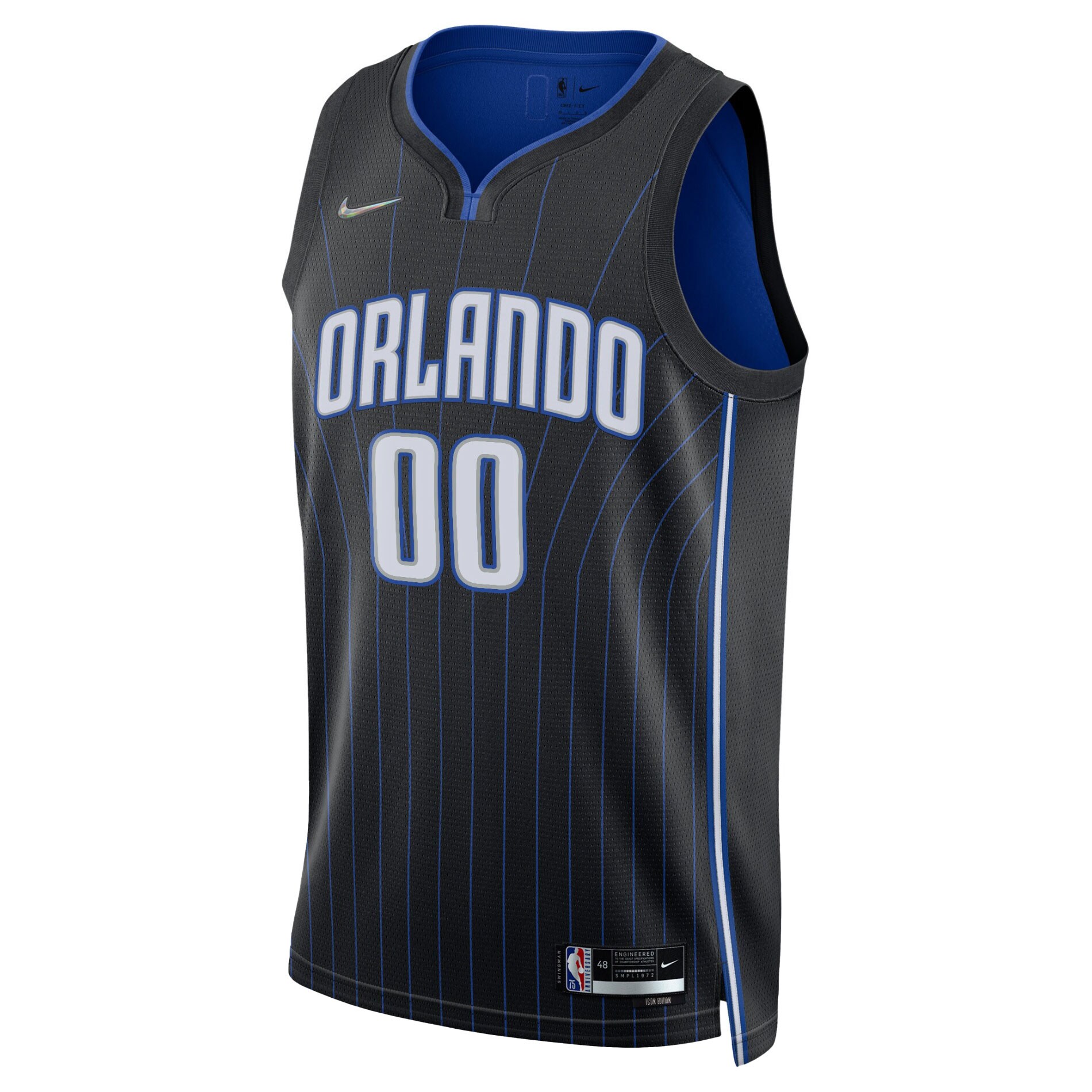 Orlando Magic Nike 2021/22 Diamond Swingman Custom Jersey - Icon Edition - Black - vstockx