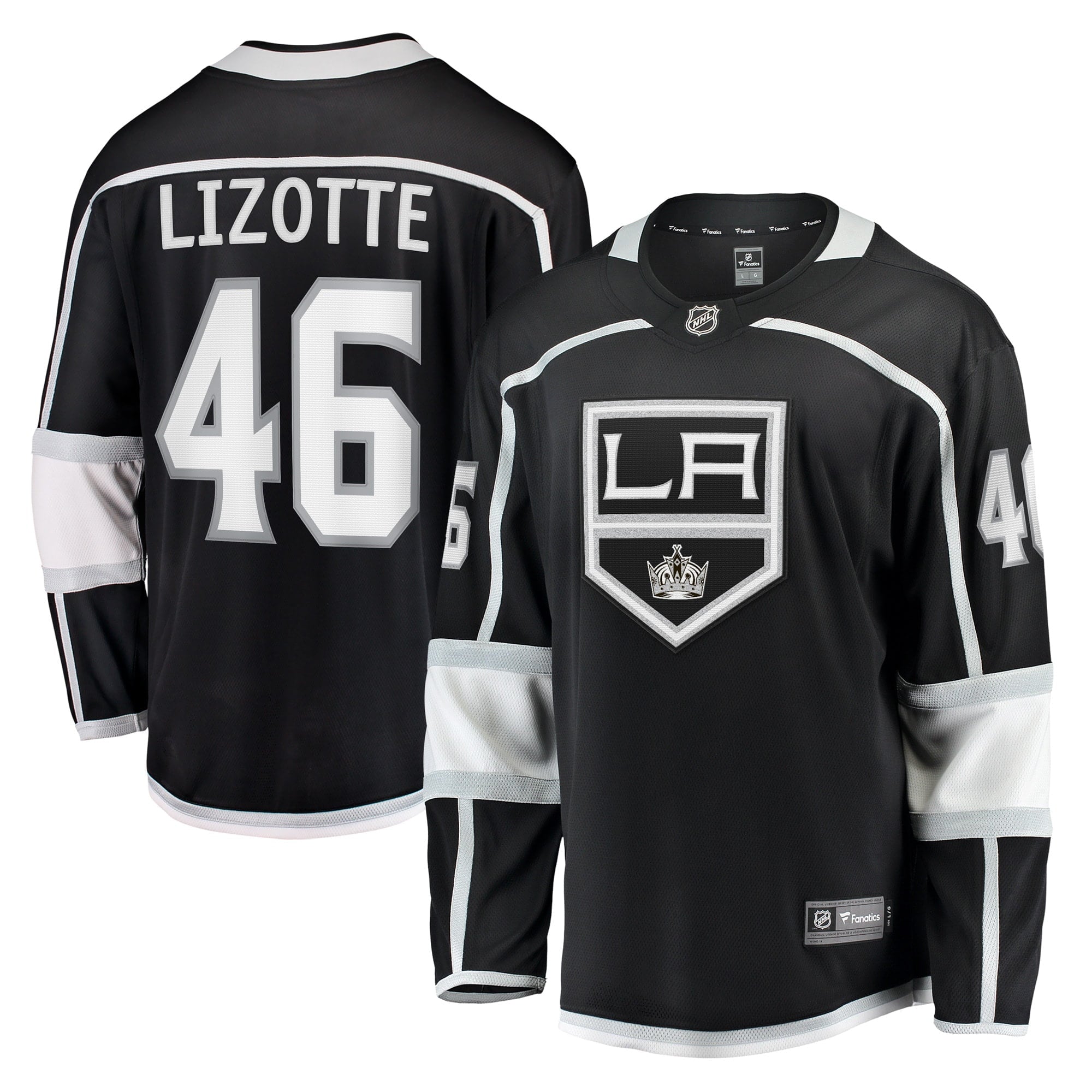 Men's Fanatics Branded Blake Lizotte Black Los Angeles Kings Home Breakaway Player Jersey - vstockx