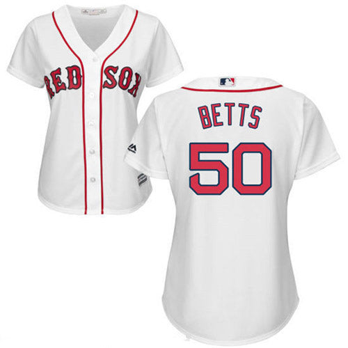 Women's Boston Red Sox Mookie Betts Replica Home Jersey - White - vstockx