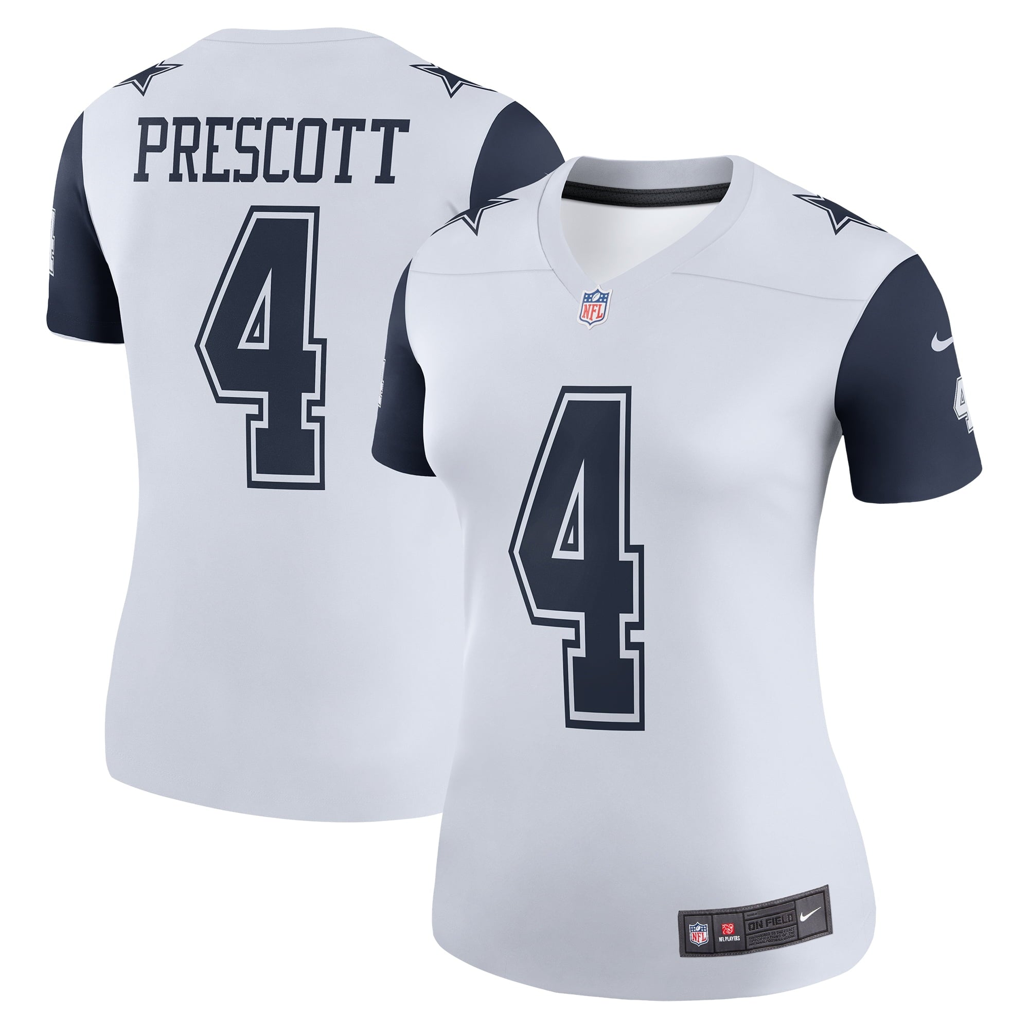 Women's Nike Dak Prescott White Dallas Cowboys Color Rush Legend Player Jersey - vstockx