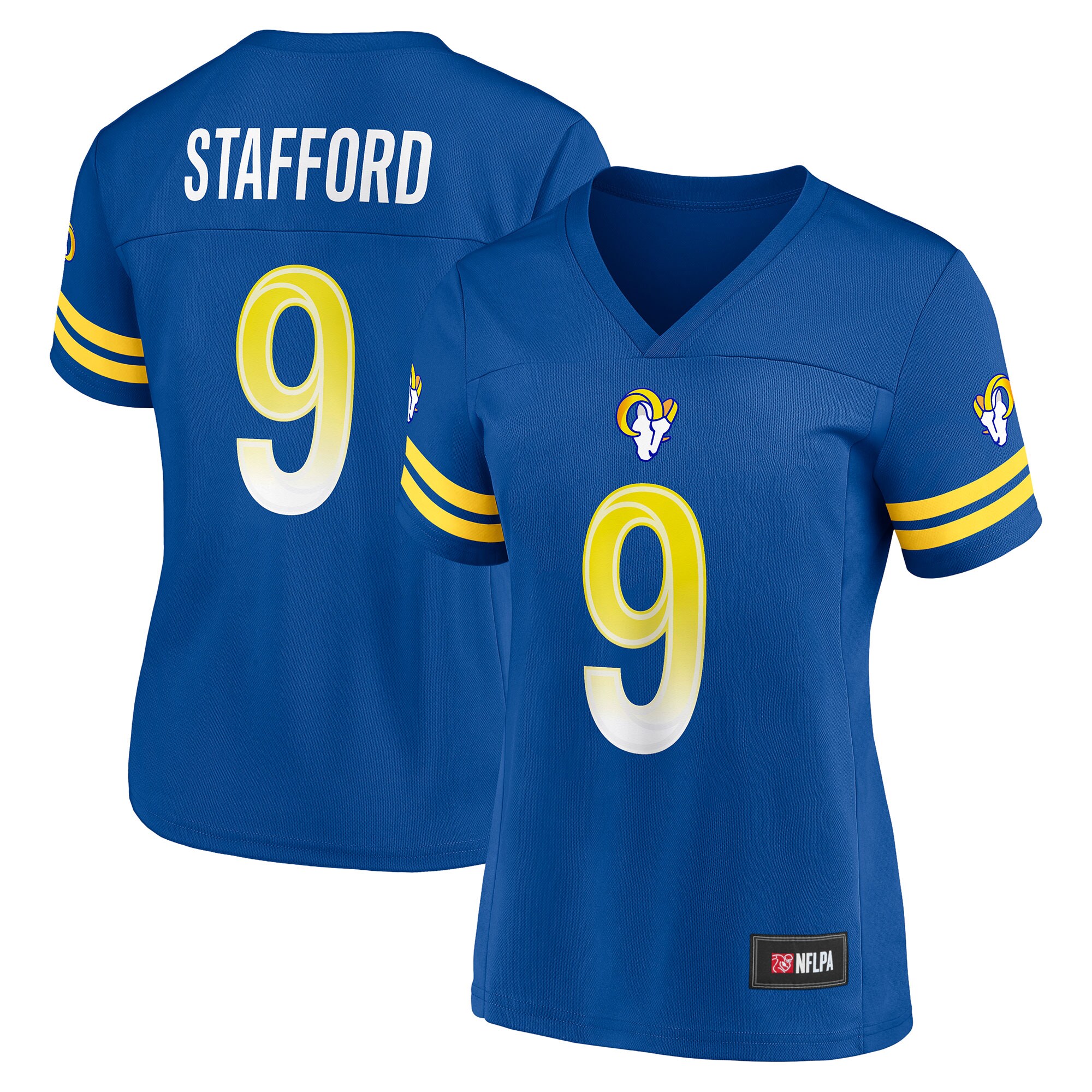 Women's Matthew Stafford Royal Los Angeles Rams Game Time Player Jersey - vstockx