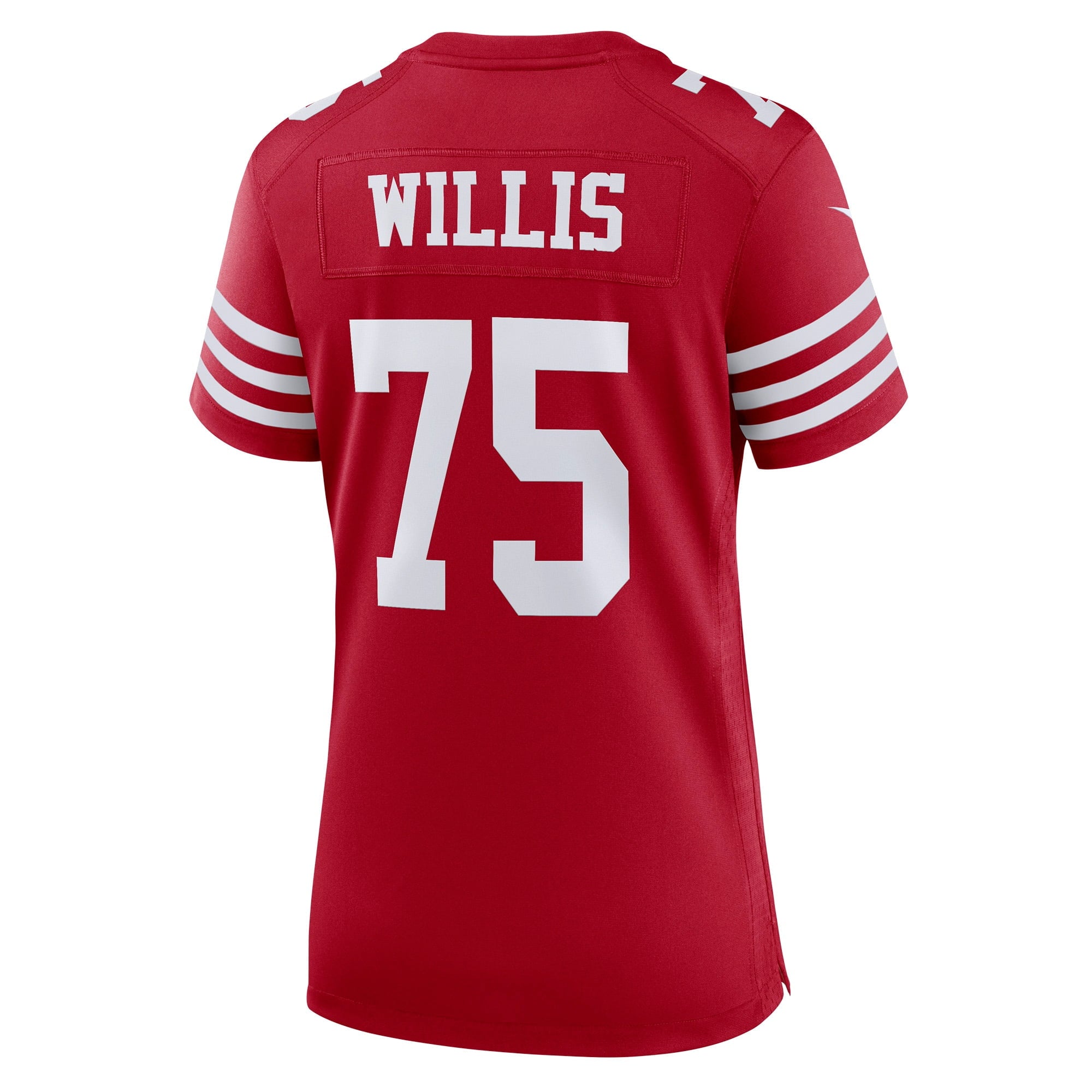 Women's Nike Jordans Willis Scarlet San Francisco 49ers Team Game Player Jersey - vstockx