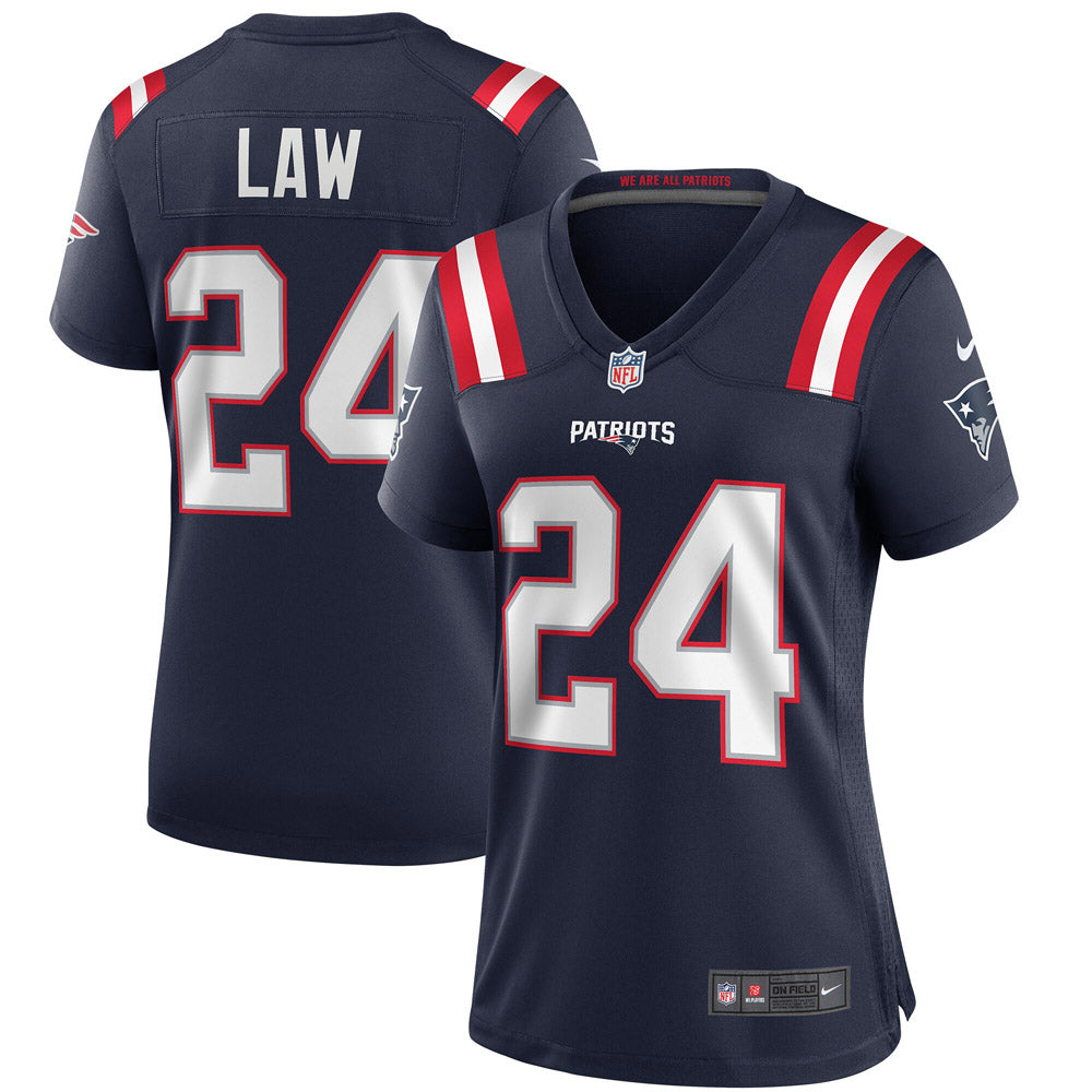 Women's New England Patriots Ty Law Game Retired Player Jersey Navy - vstockx