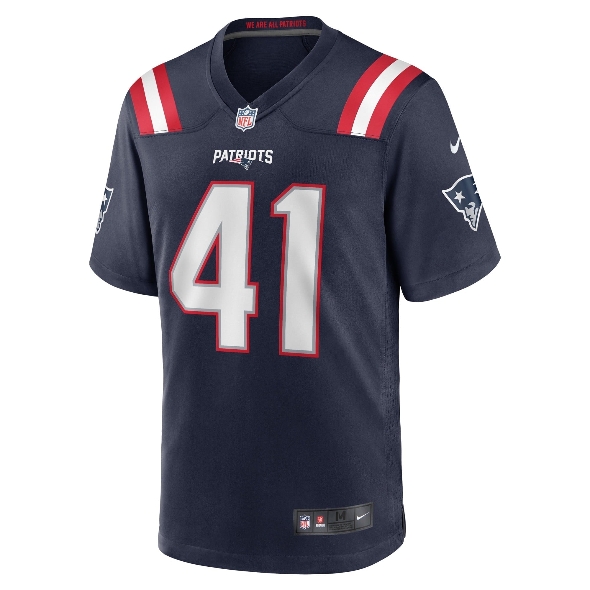 Men's Nike Brenden Schooler Navy New England Patriots Game Player Jersey - vstockx