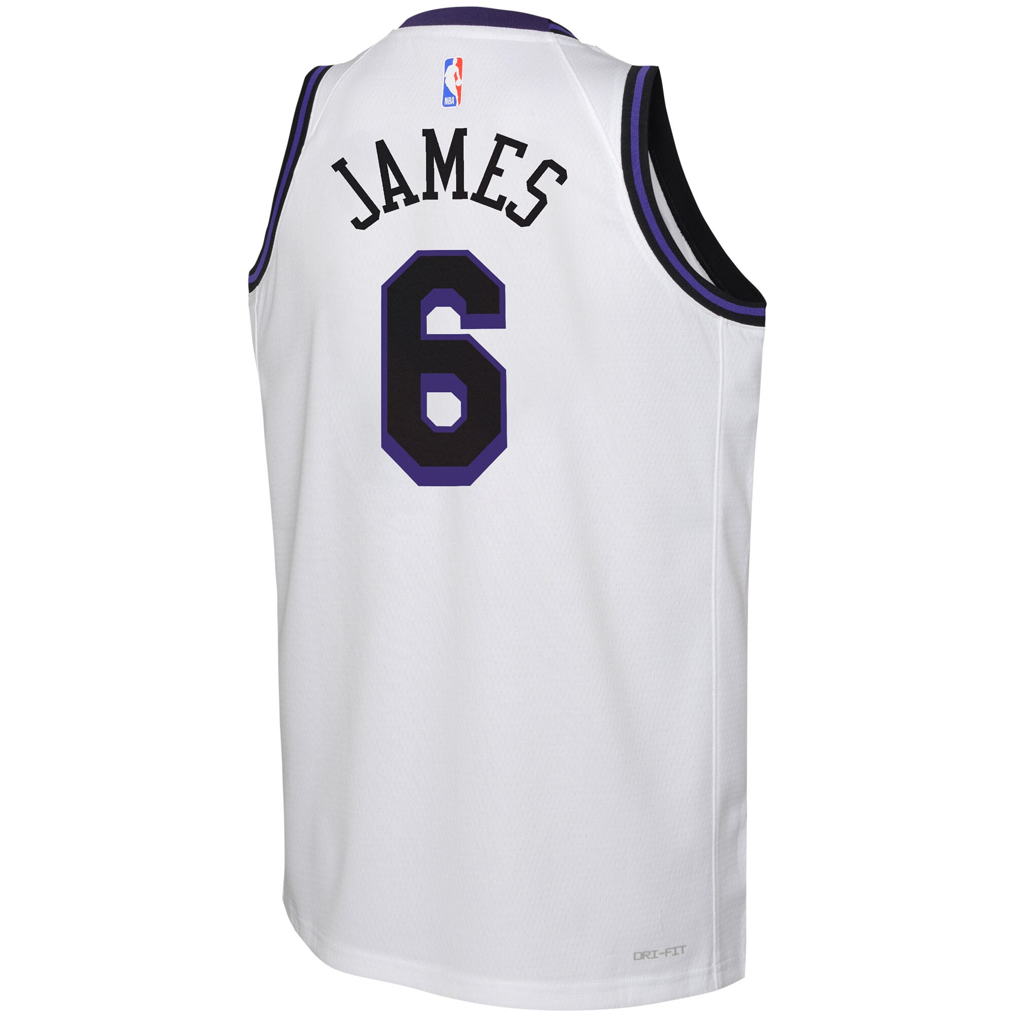 LeBron James Los Angeles Lakers Nike Youth Swingman Jersey - City Edition - White - vstockx