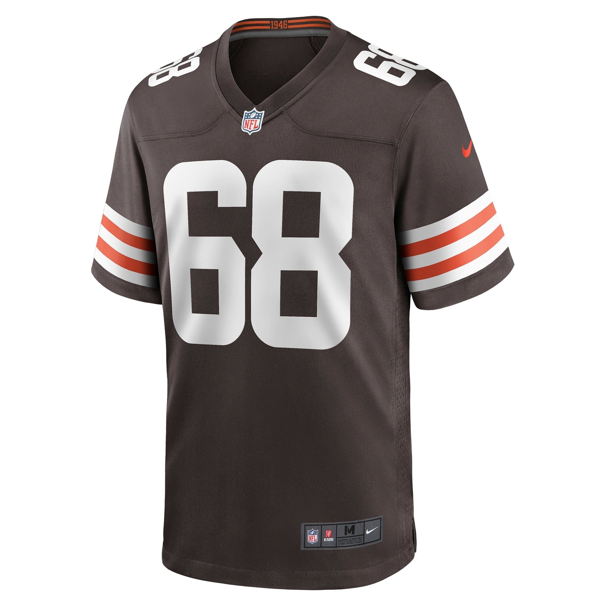 Men's Nike Michael Dunn Brown Cleveland Browns Game Jersey - vstockx