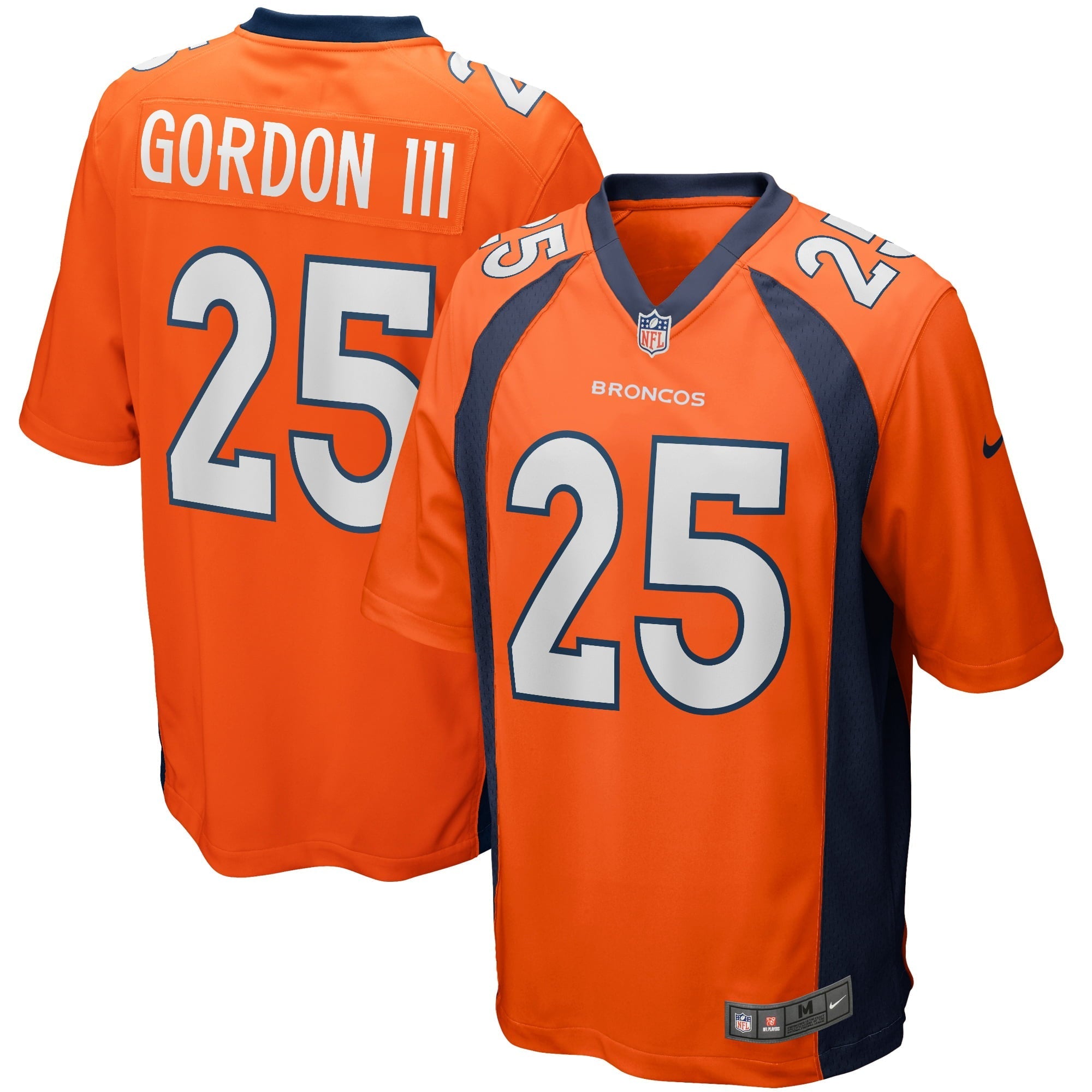 Men's Nike Melvin Gordon III Orange Denver Broncos Game Jersey - vstockx