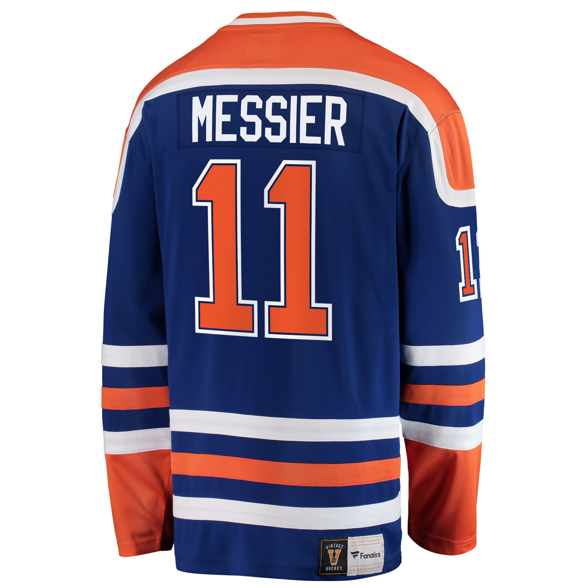 Mark Messier Edmonton Oilers Fanatics Branded Premier Breakaway Retired Player Jersey - Blue - vstockx