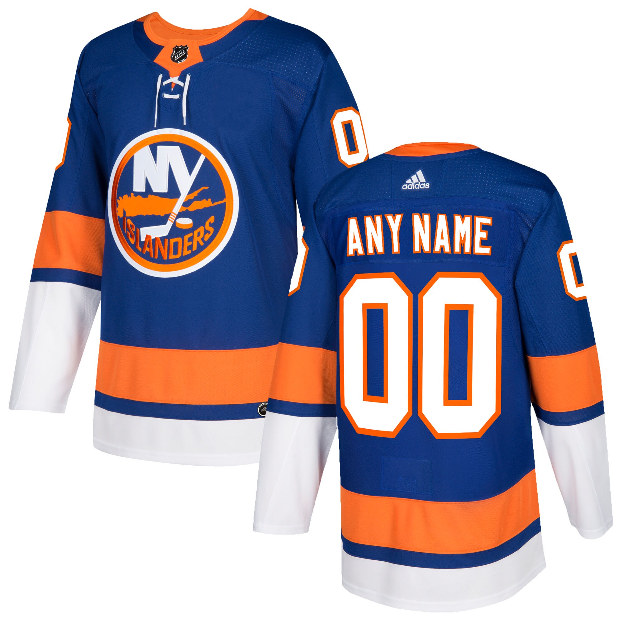 New York Islanders adidas Authentic Custom Jersey - Royal - vstockx