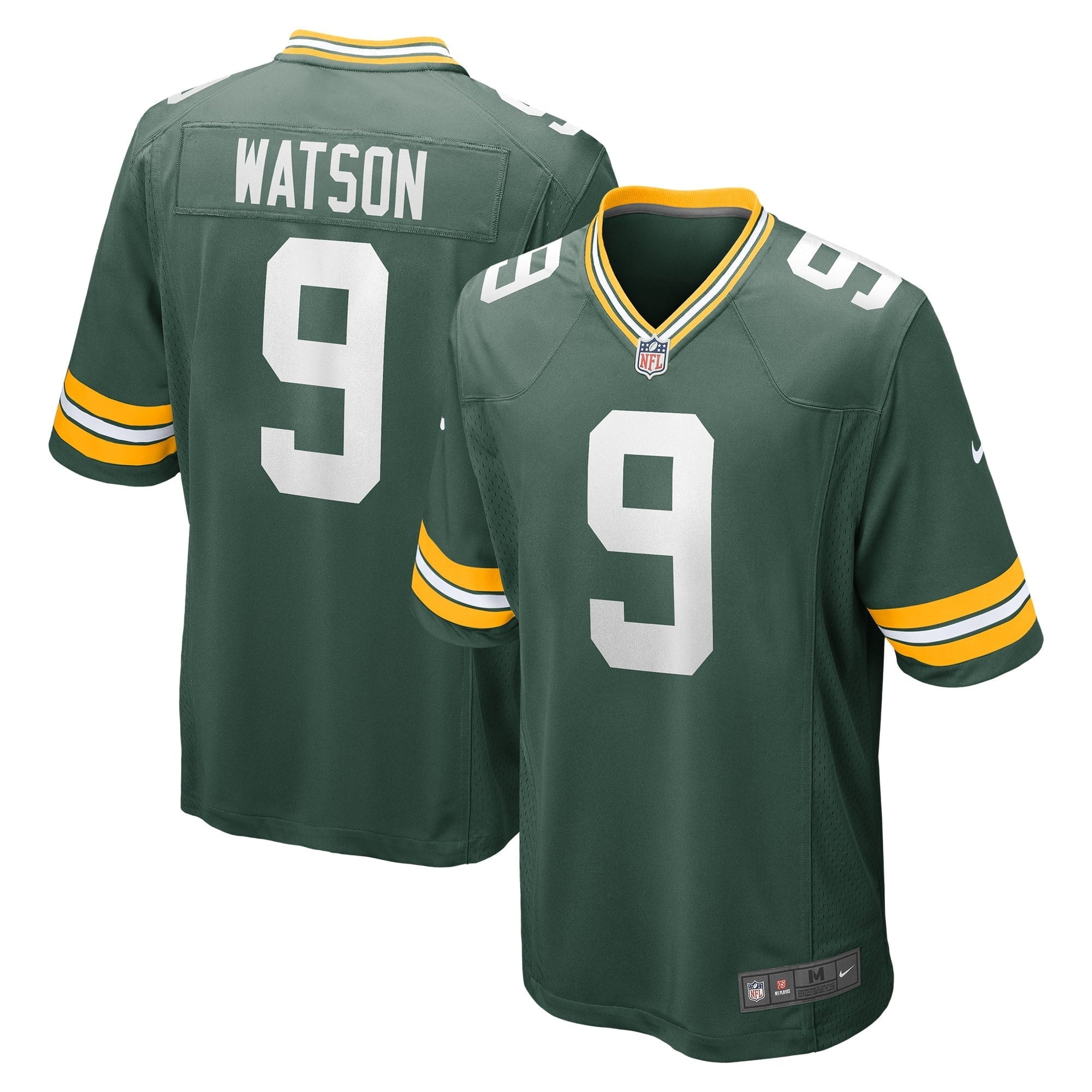 Men's Nike Christian Watson Green Green Bay Packers Game Player Jersey - vstockx