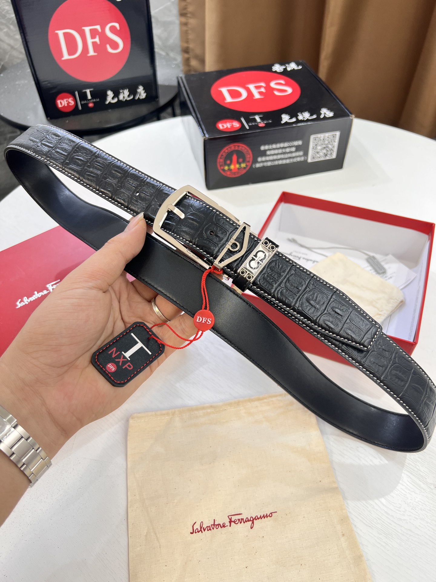 Streetwear Belt Ferragamo 320372 size:3.5cm - vstockx