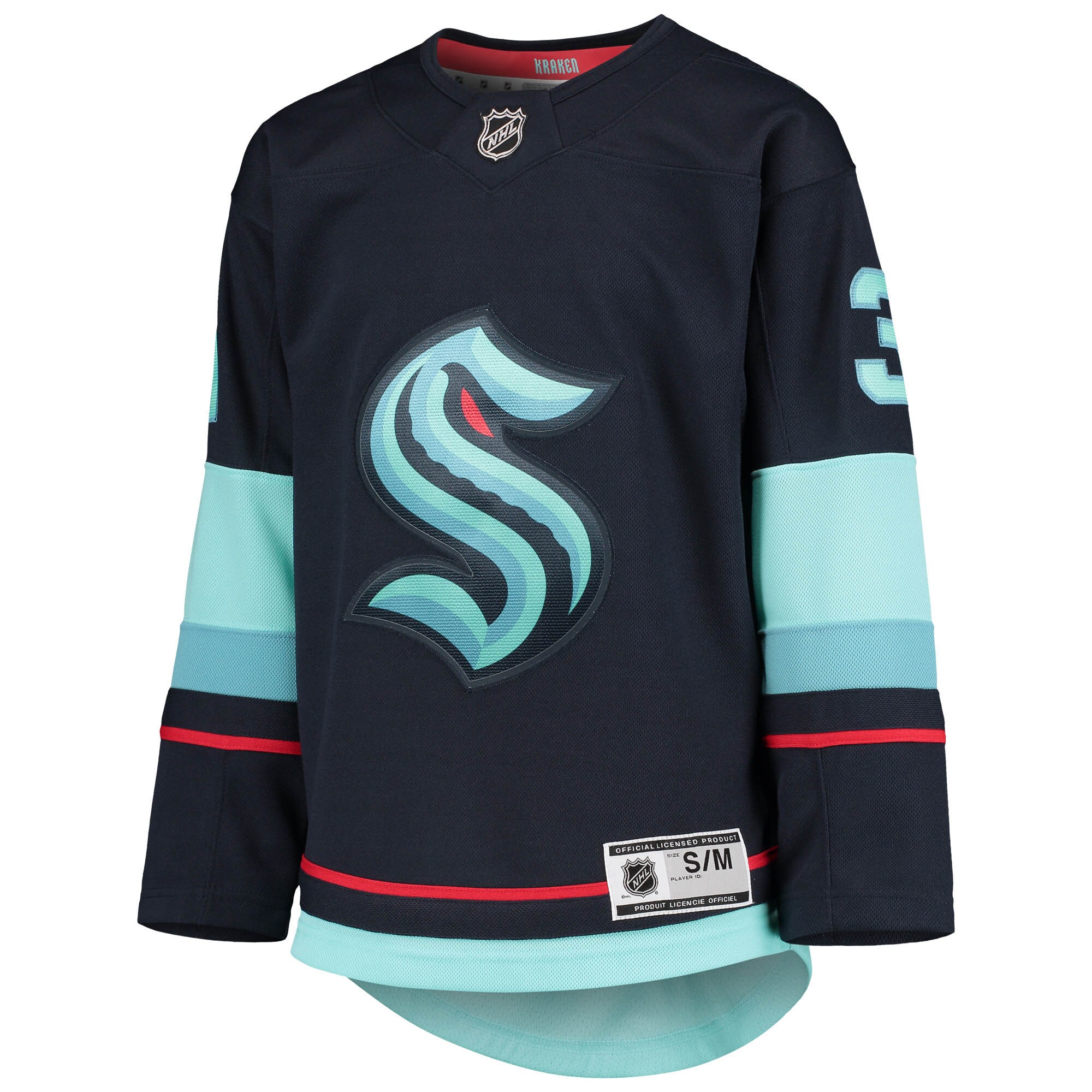 Philipp Grubauer Seattle Kraken Youth Home Premier Player Jersey - Deep Sea Blue - vstockx