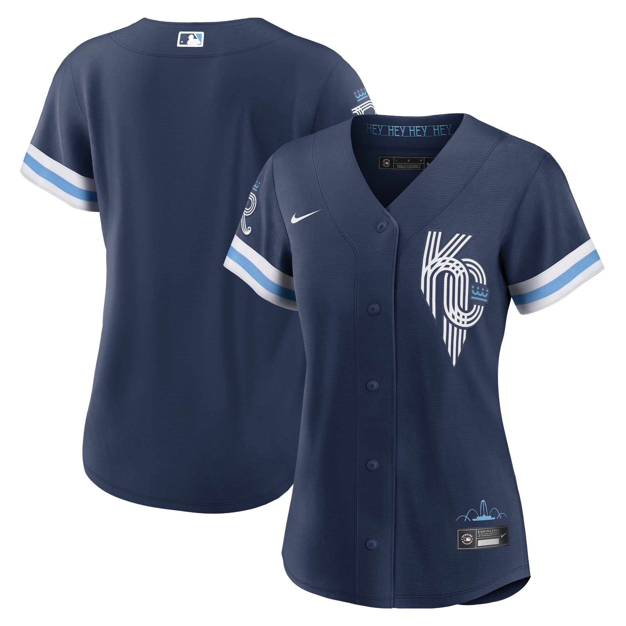 Kansas City Royals Nike Women's 2022 City Connect Replica Jersey - Navy - vstockx