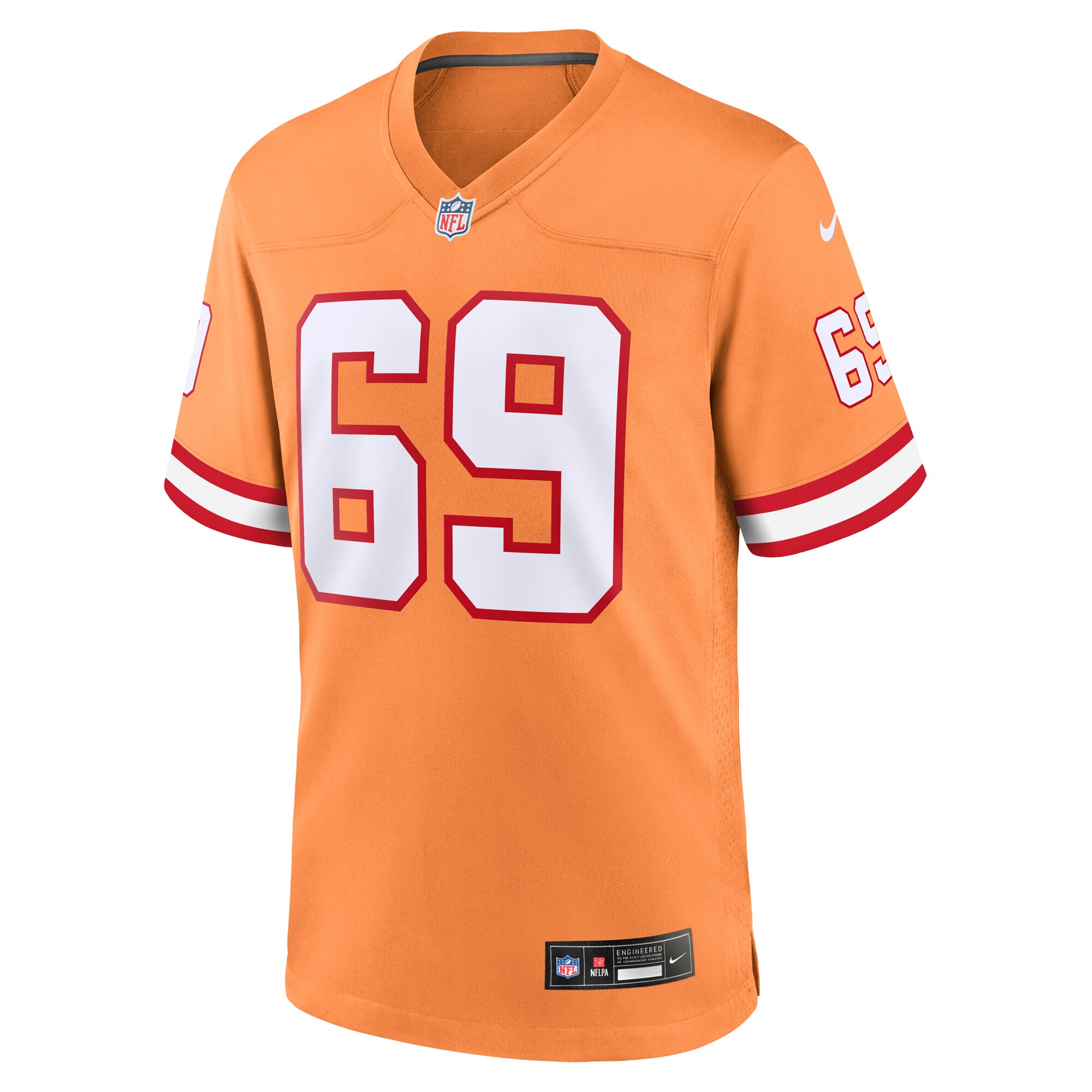 Cody Mauch Tampa Bay Buccaneers Nike Throwback Game Jersey - Orange - vstockx