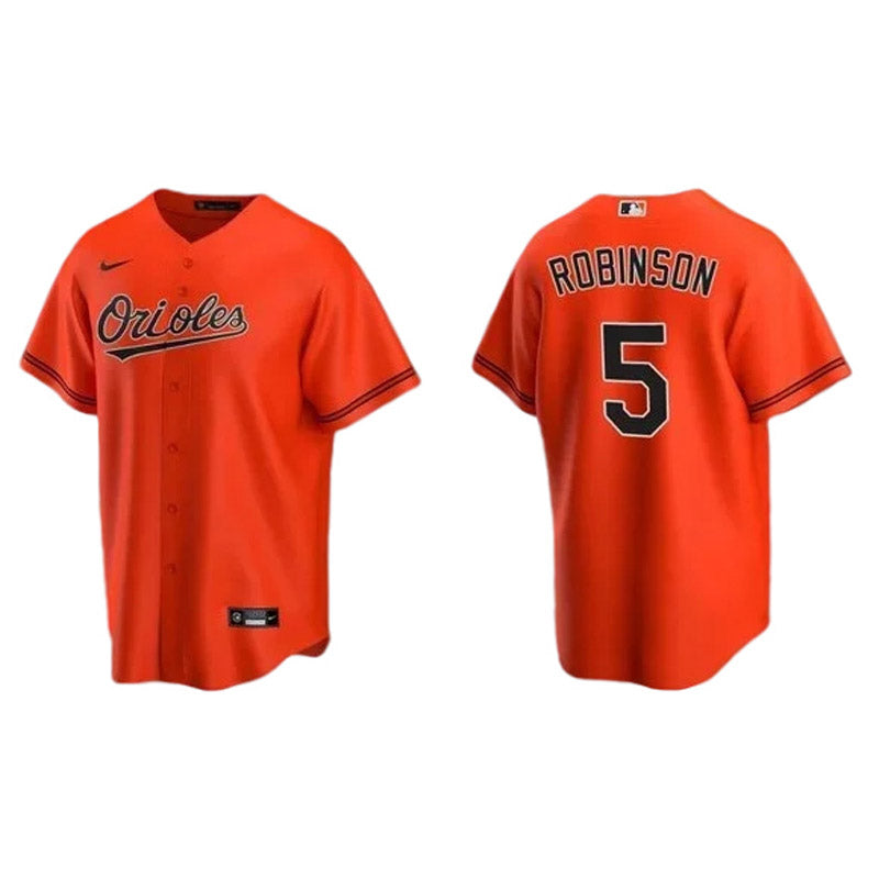 Men's Baltimore Orioles Brooks Robinson Replica Alternate Jersey - Orange - vstockx