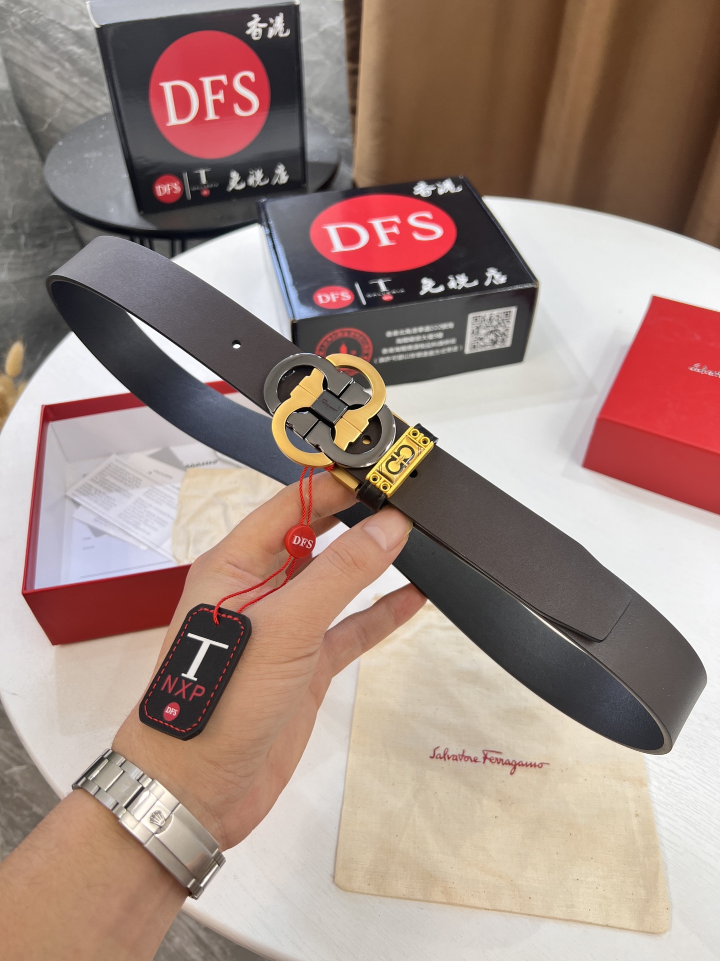 Streetwear Belt Ferragamo 320341 size:3.5cm - vstockx