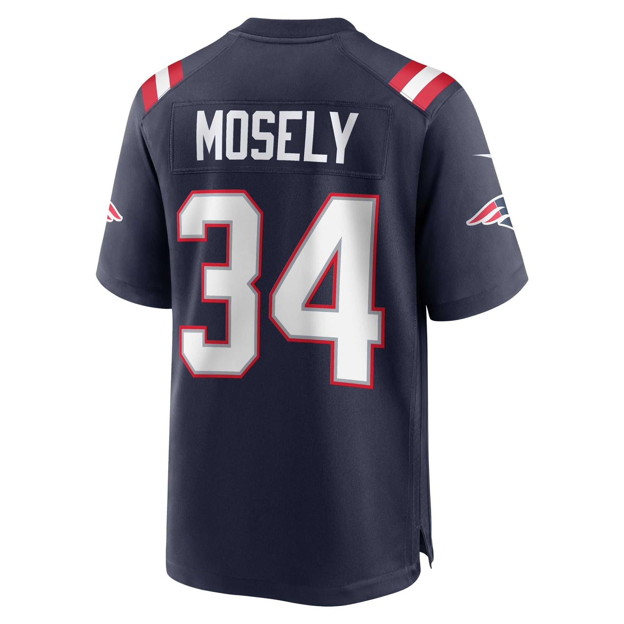 Men's Nike Quandre Mosely Navy New England Patriots Home Game Player Jersey - vstockx