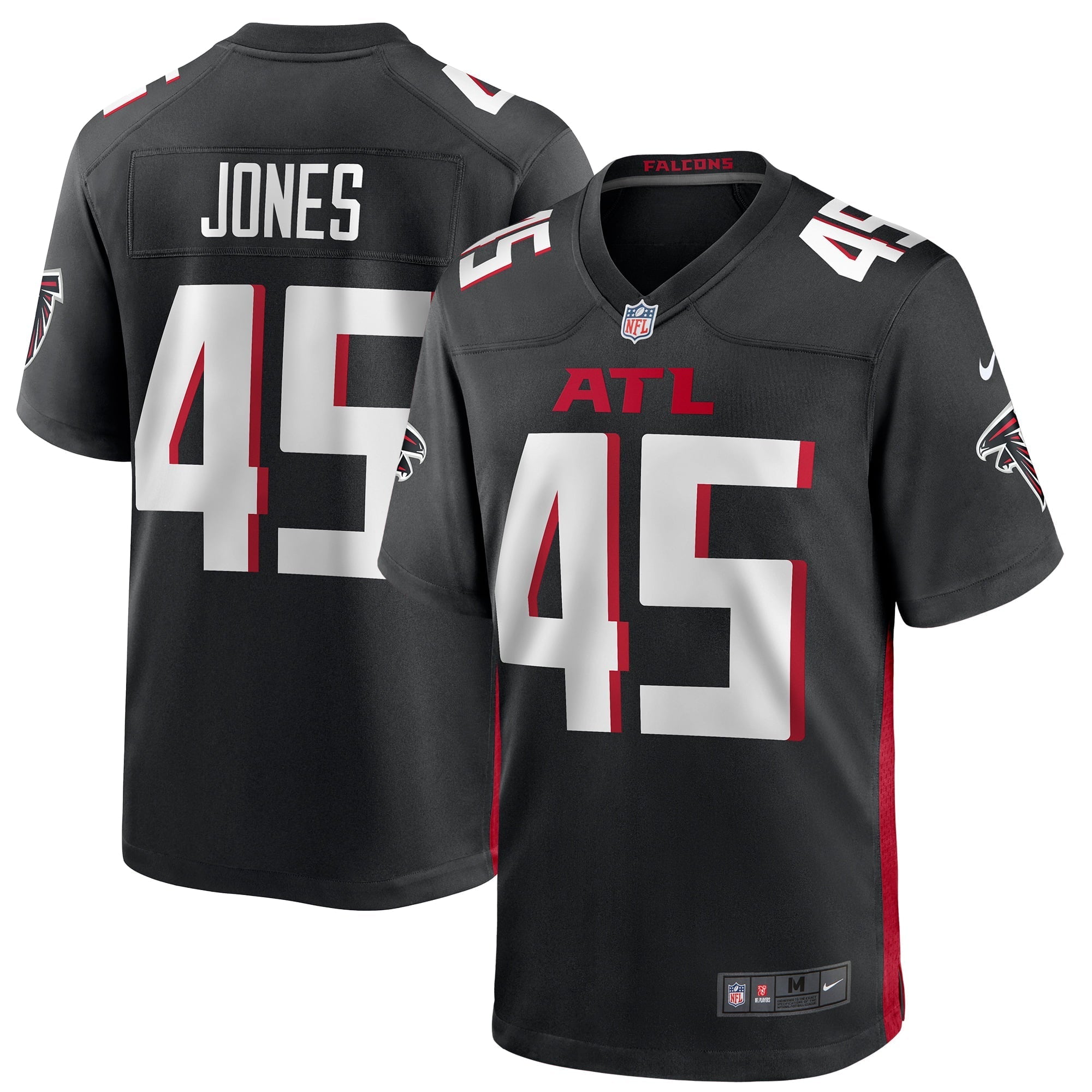 Men's Nike Deion Jones Black Atlanta Falcons Game Player Jersey - vstockx