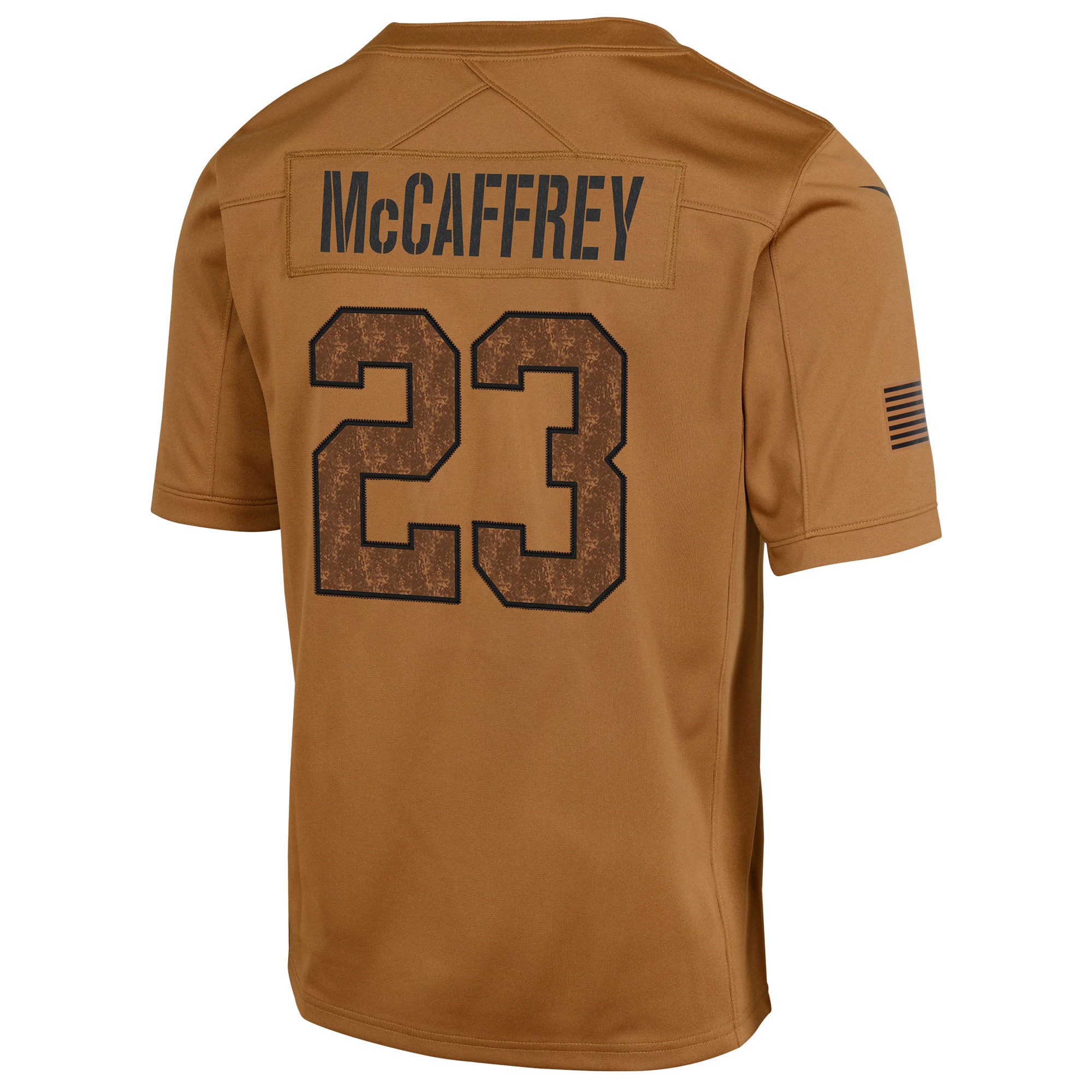 Christian McCaffrey San Francisco 49ers Nike Youth 2023 Salute To Service Limited Jersey - Brown - vstockx