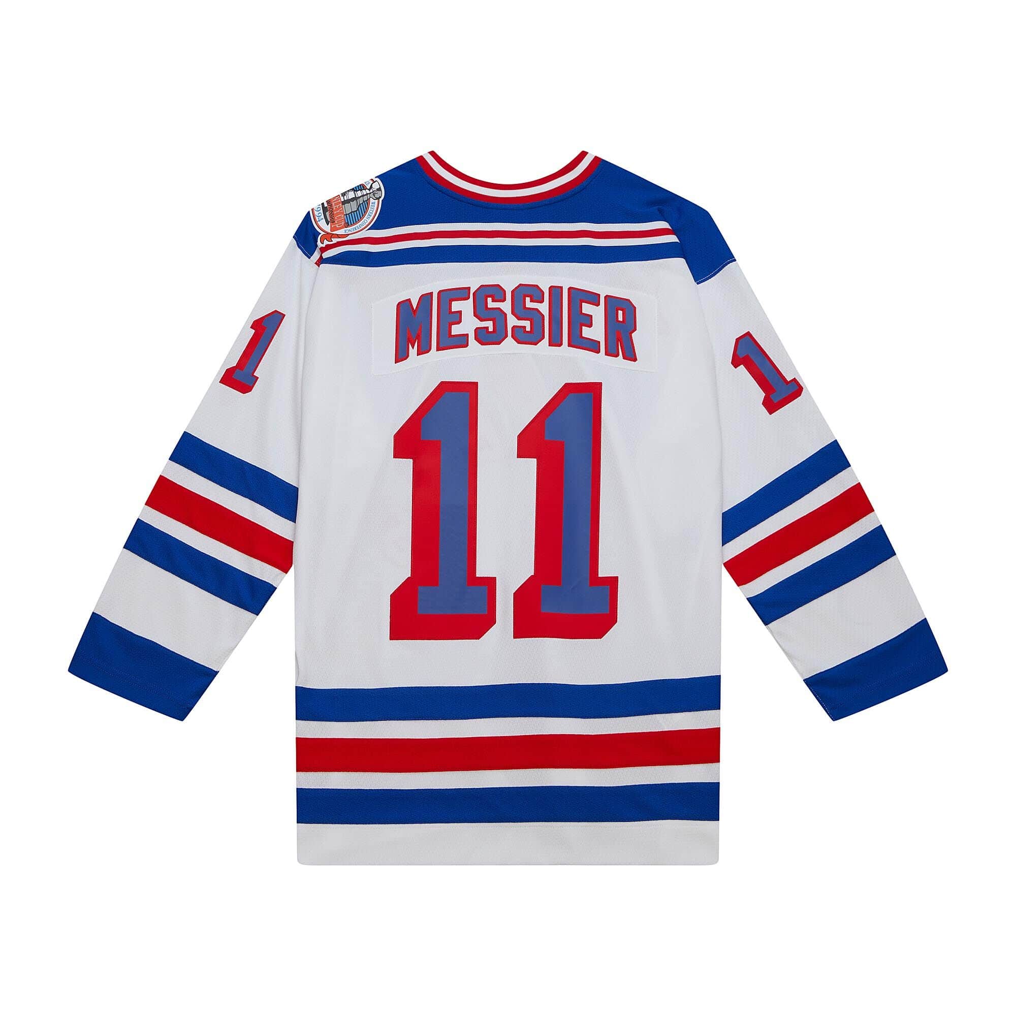 Blue Line Mark Messier New York Rangers 1993 Jersey - vstockx