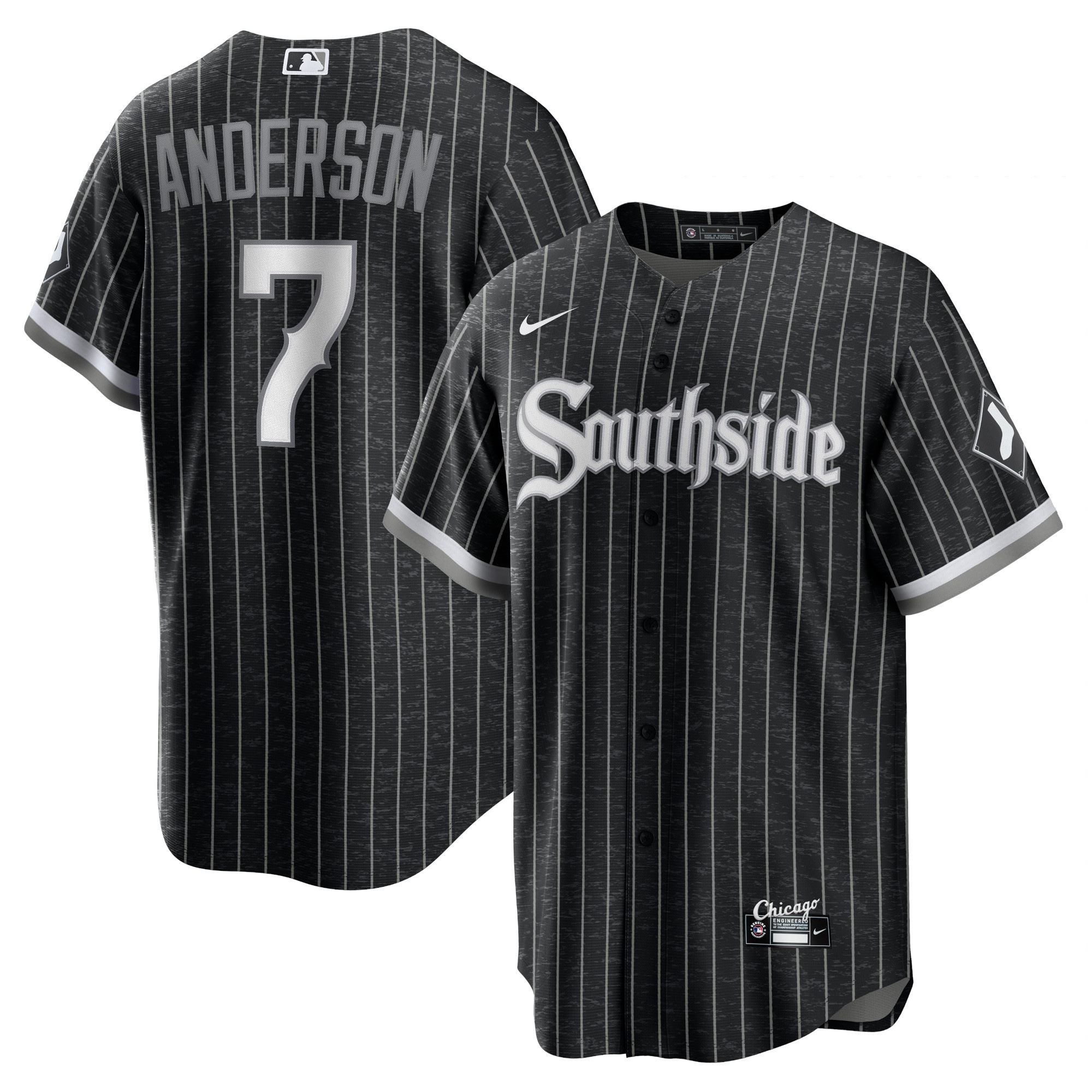 Tim Anderson Chicago White Sox Nike City Connect Replica Player Jersey - Black - vstockx
