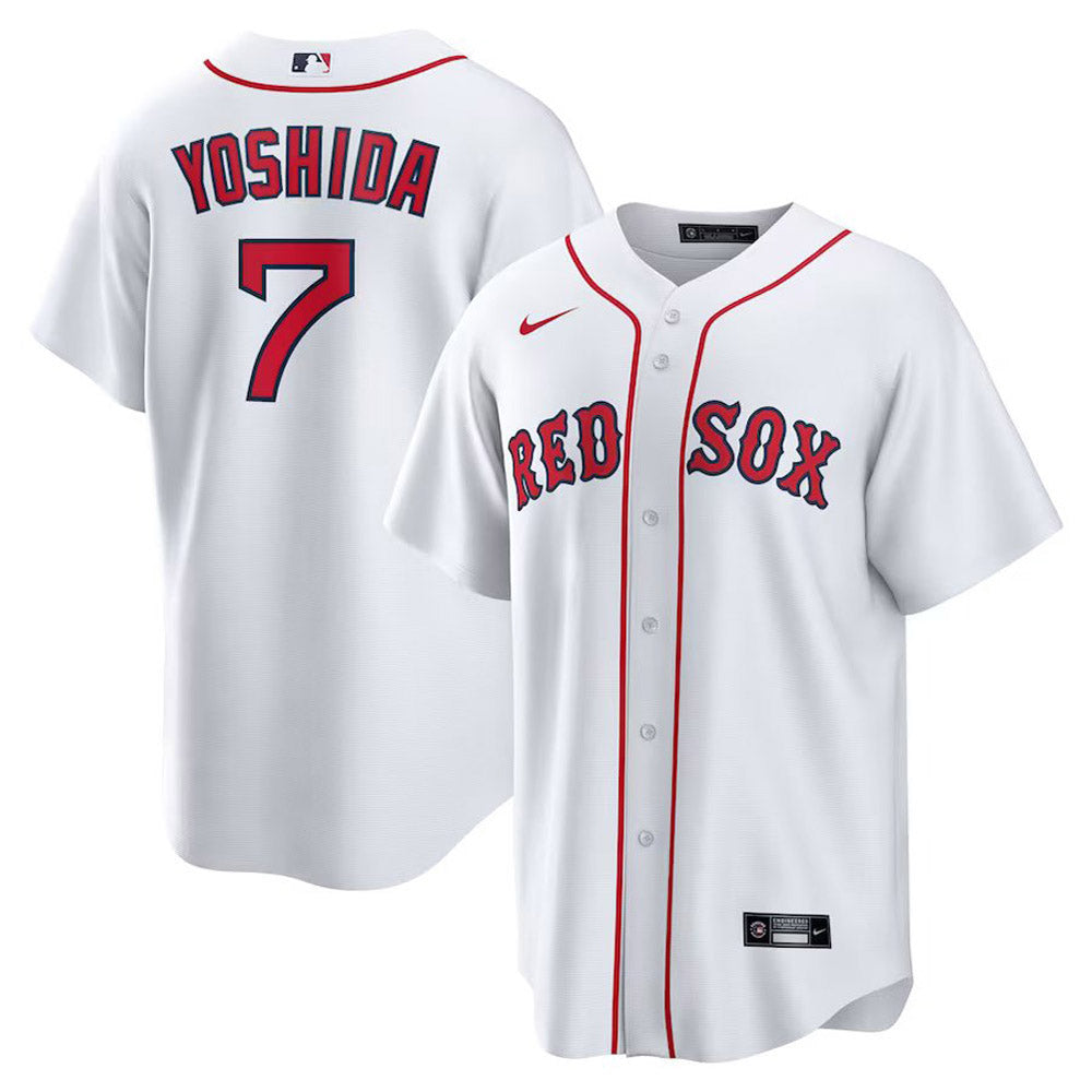 Youth Boston Red Sox Masataka Yoshida Cool Base Replica Home Jersey - White - vstockx