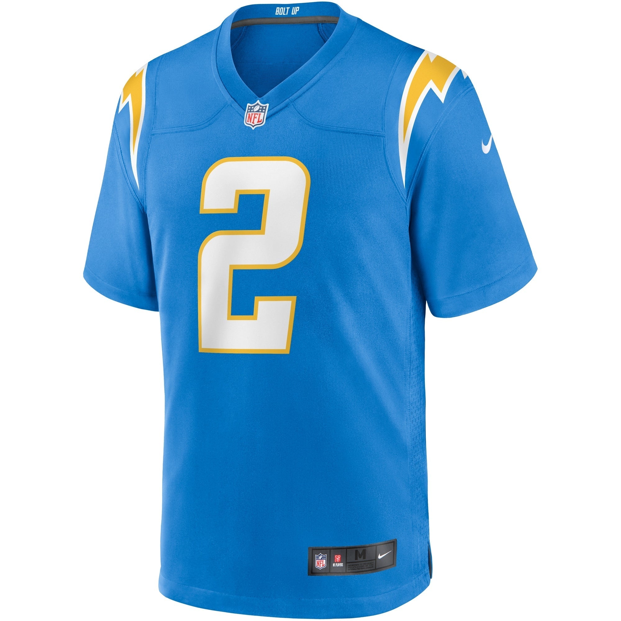 Men's Nike Easton Stick Powder Blue Los Angeles Chargers Game Jersey - vstockx