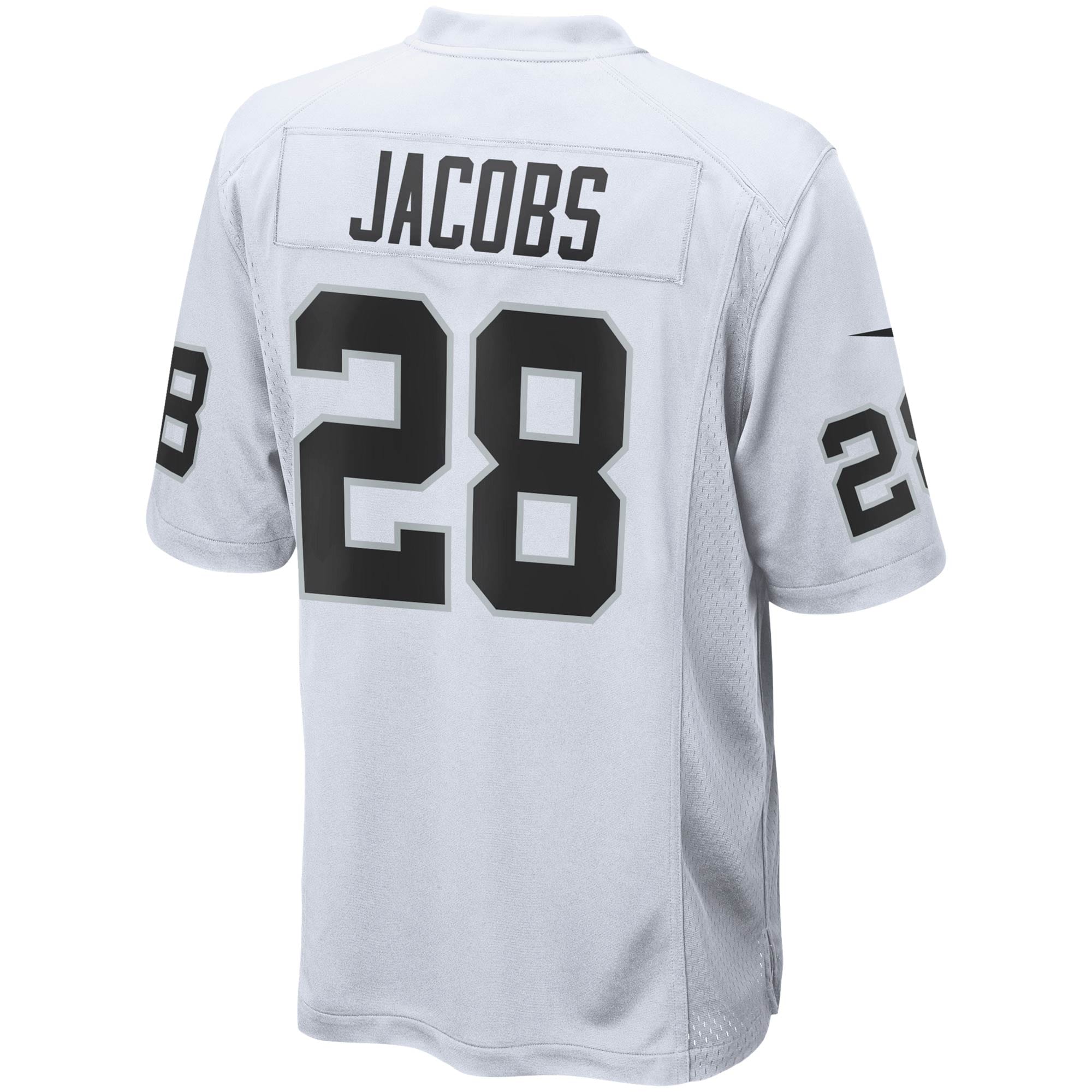 Josh Jacobs Las Vegas Raiders Nike Game Jersey - White - vstockx