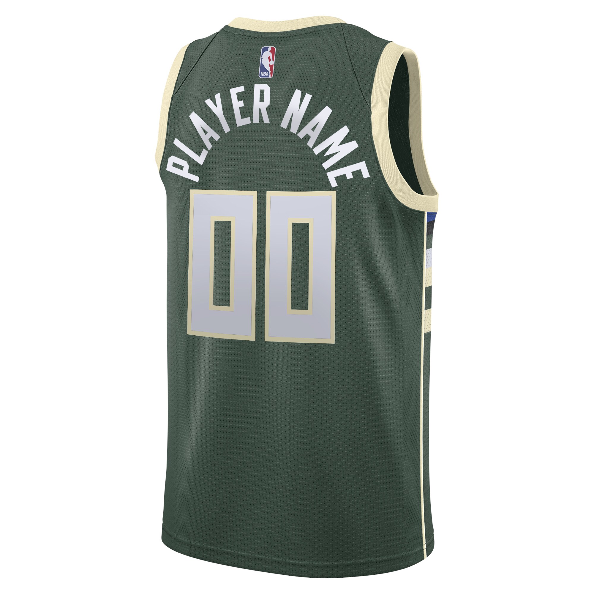 Milwaukee Bucks Nike Swingman Custom Jersey Green - Icon Edition - vstockx