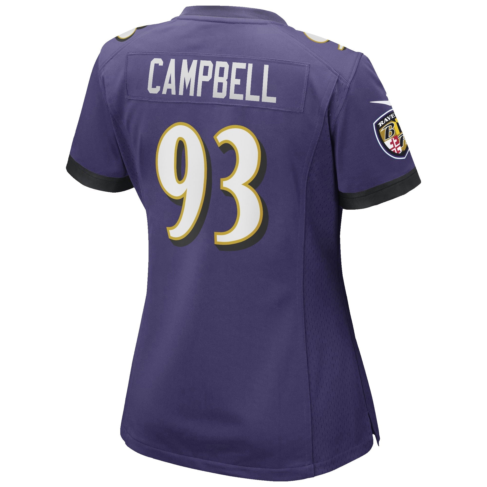 Women's Nike Calais Campbell Purple Baltimore Ravens Game Player Jersey - vstockx