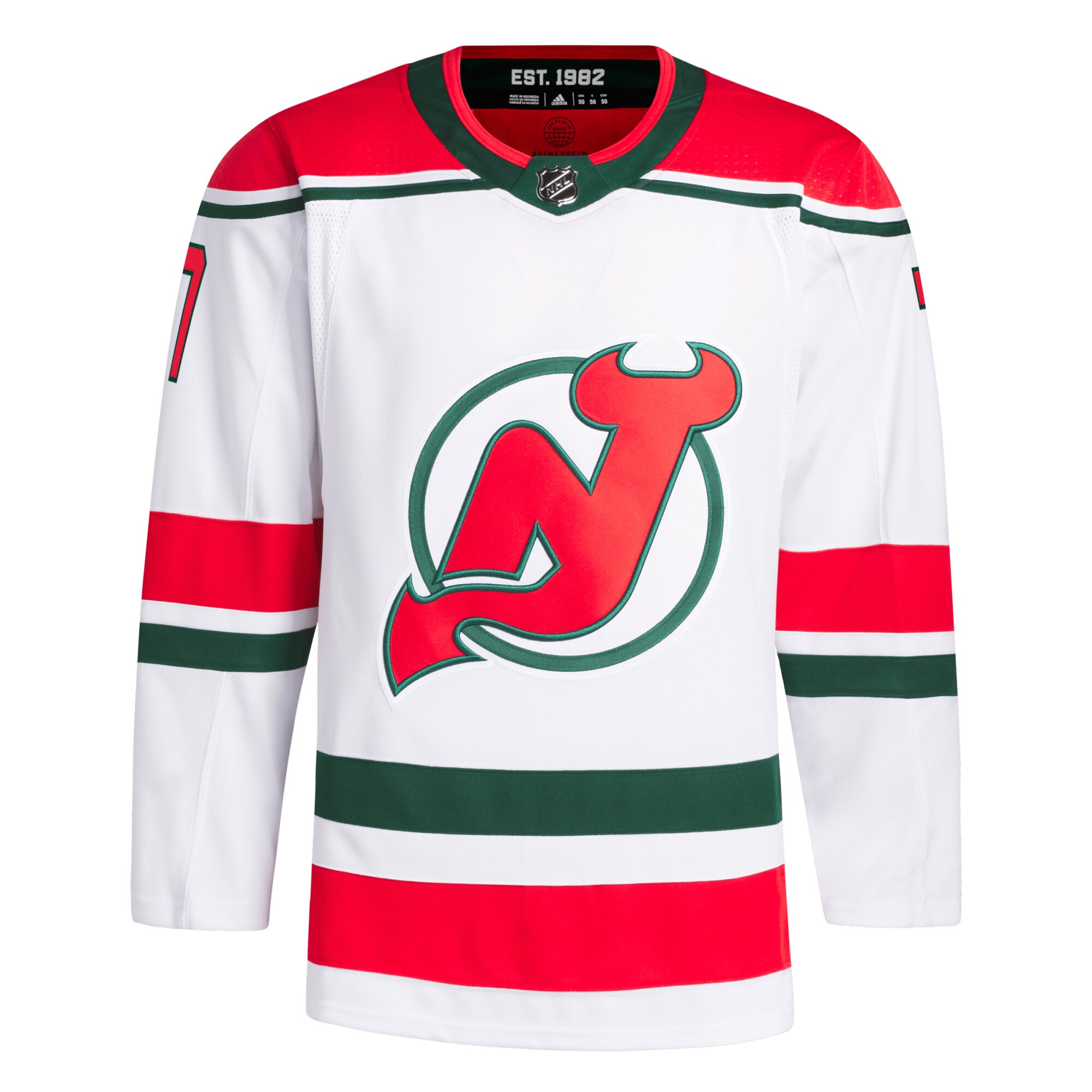 Dougie Hamilton New Jersey Devils adidas Primegreen Authentic Pro Player Jersey - White - vstockx