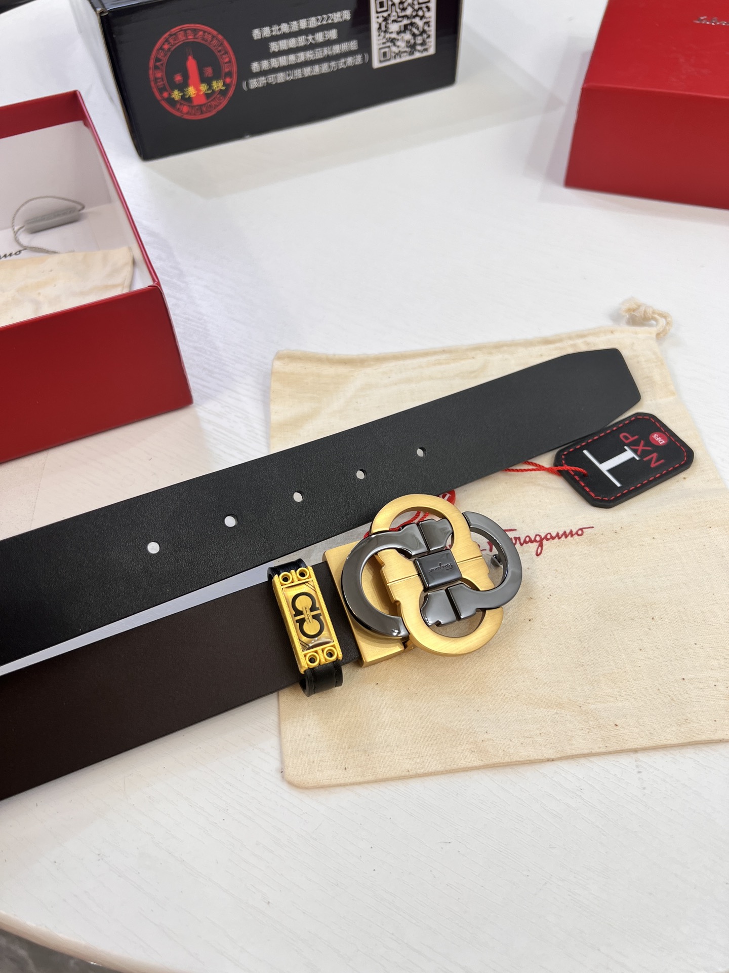 Streetwear Belt Ferragamo 320341 size:3.5cm - vstockx