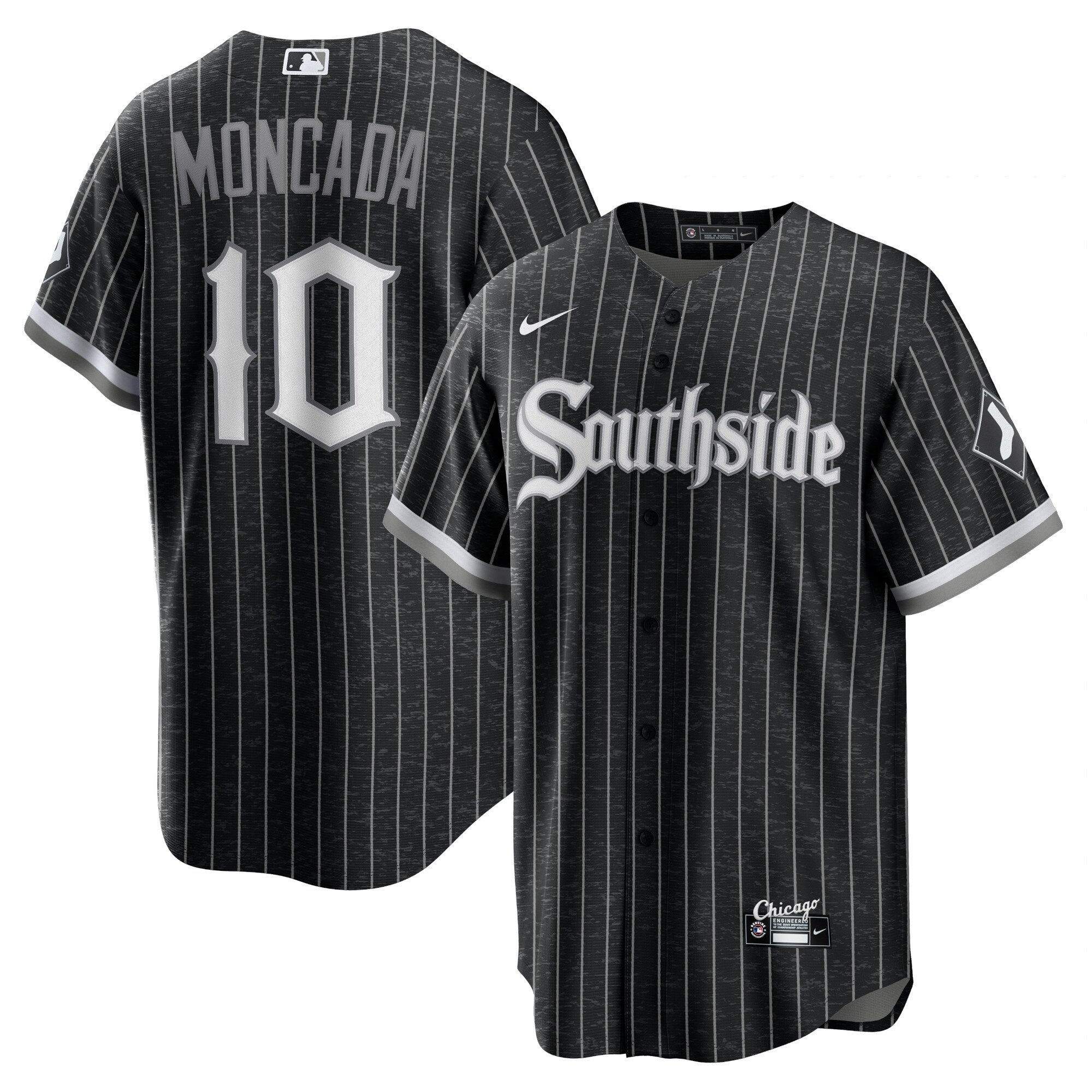 Yoan Moncada Chicago White Sox Nike Black City Connect Replica Men's Jersey - vstockx