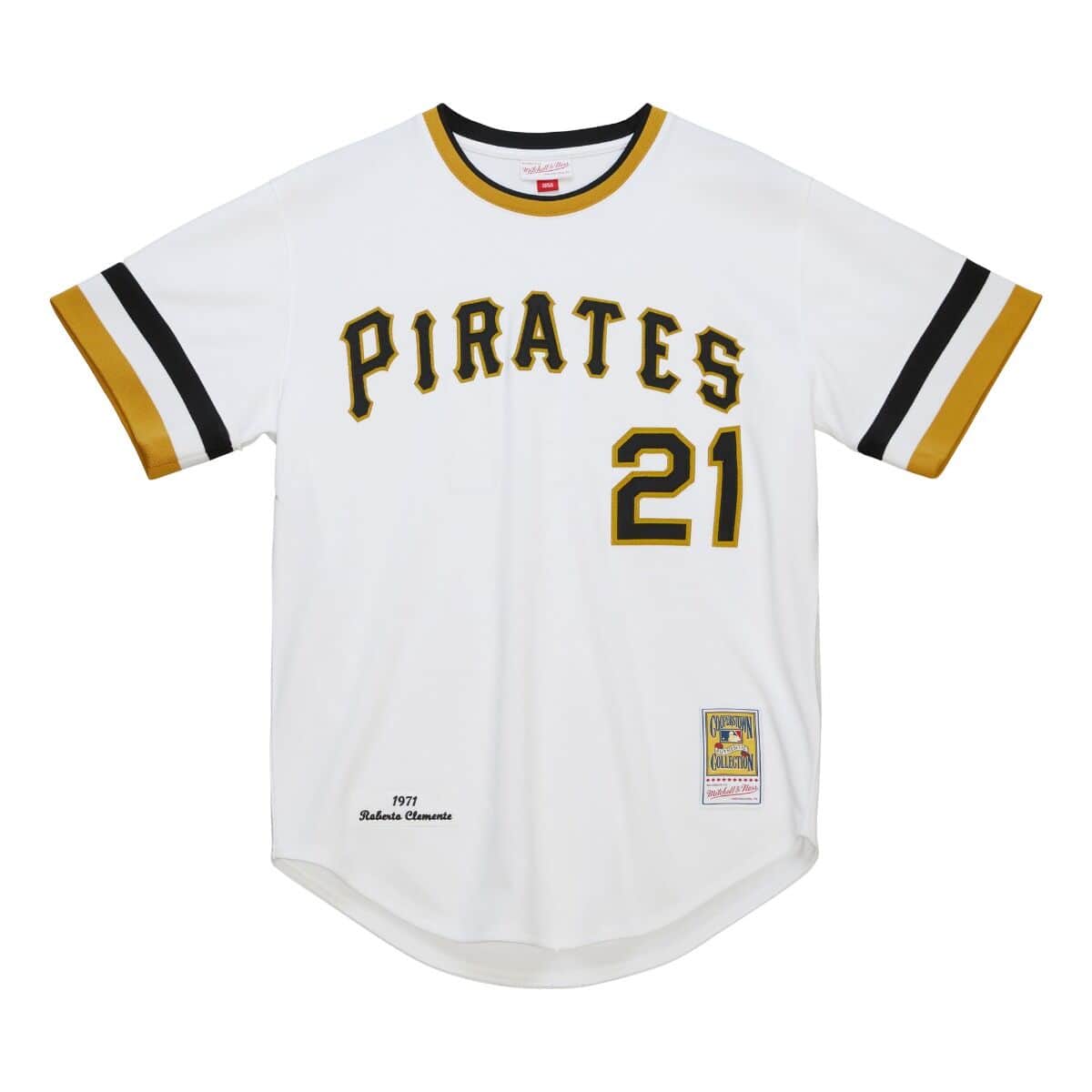 Authentic Roberto Clemente Pittsburgh Pirates Home 1971 Jersey - vstockx