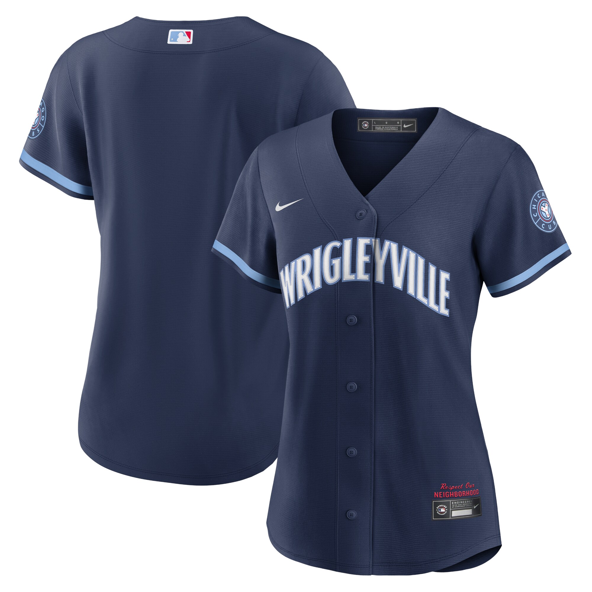 Chicago Cubs Nike Women's City Connect Replica Jersey - Navy - vstockx