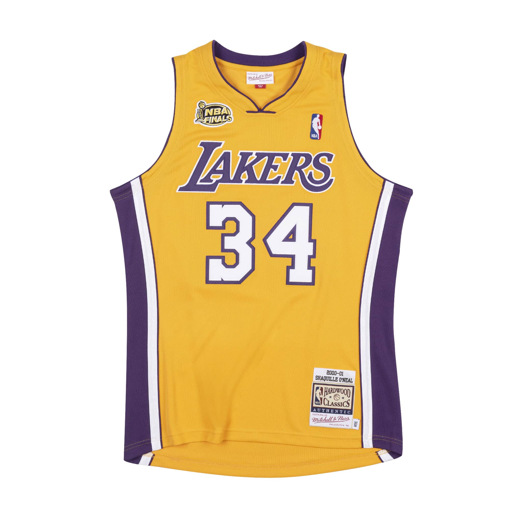 Authentic Shaquille O'Neal Los Angeles Lakers 2000-01 Jersey - vstockx