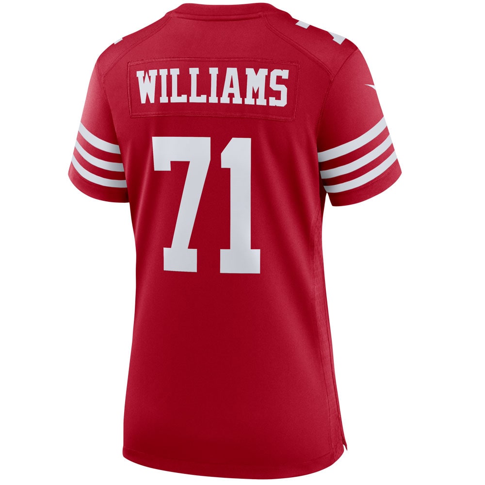 Women's Nike Trent Williams Scarlet San Francisco 49ers Team Player Game Jersey - vstockx