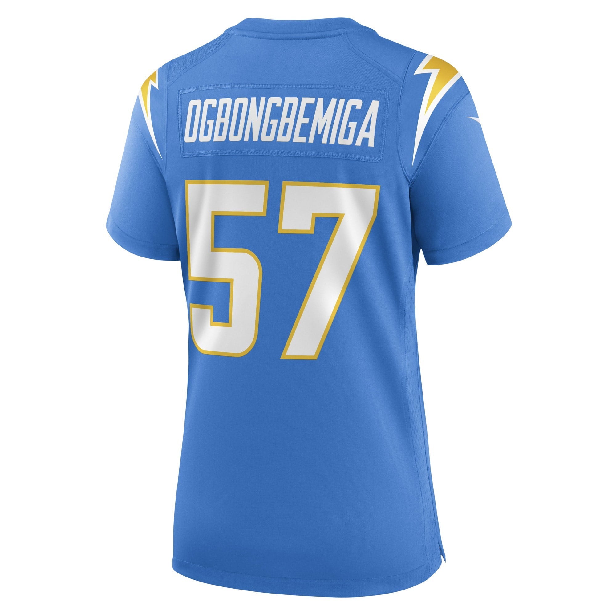 Women's Nike Amen Ogbongbemiga Powder Blue Los Angeles Chargers Game Player Jersey - vstockx