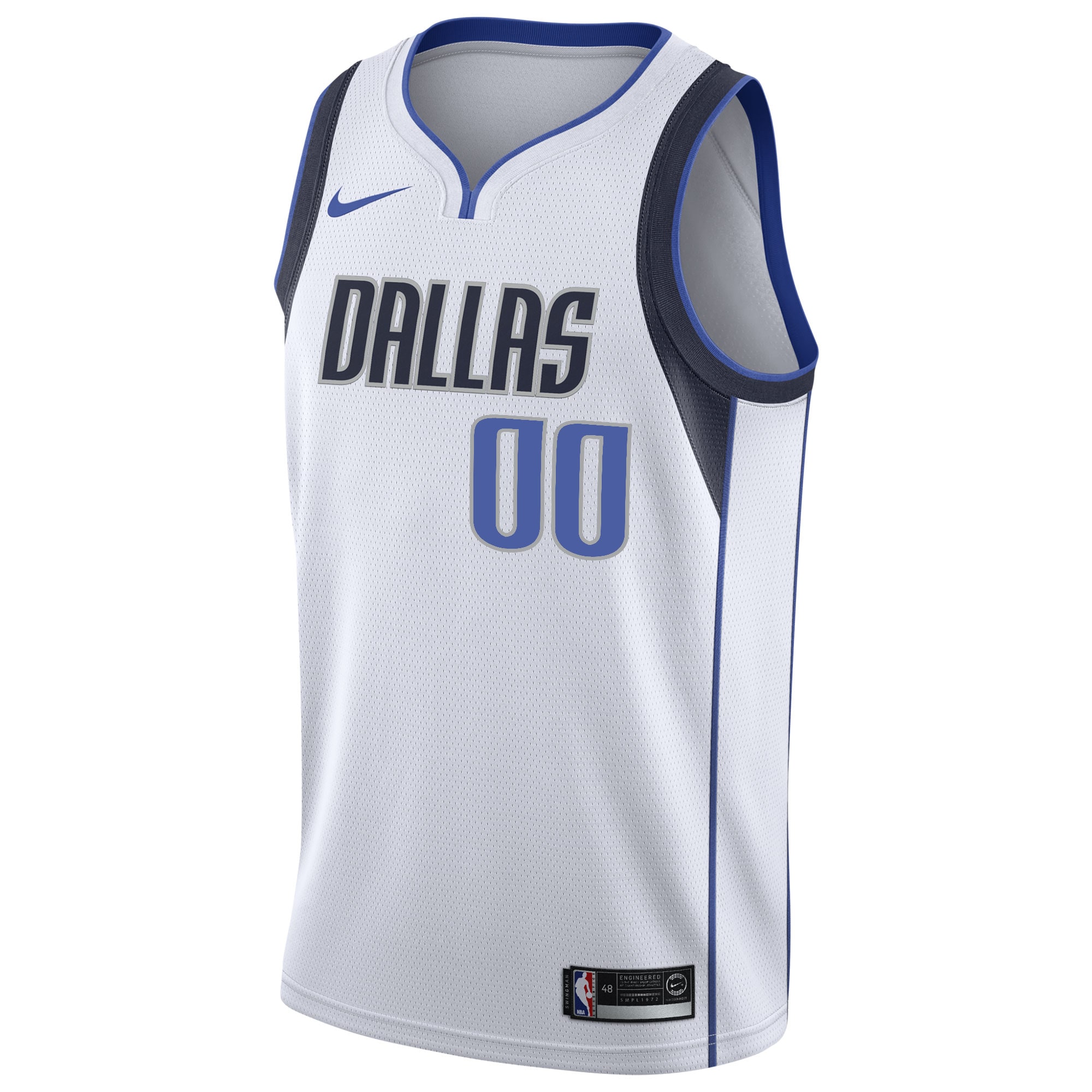 Dallas Mavericks Nike 2020/21 Swingman Custom Jersey - Association Edition - White - vstockx