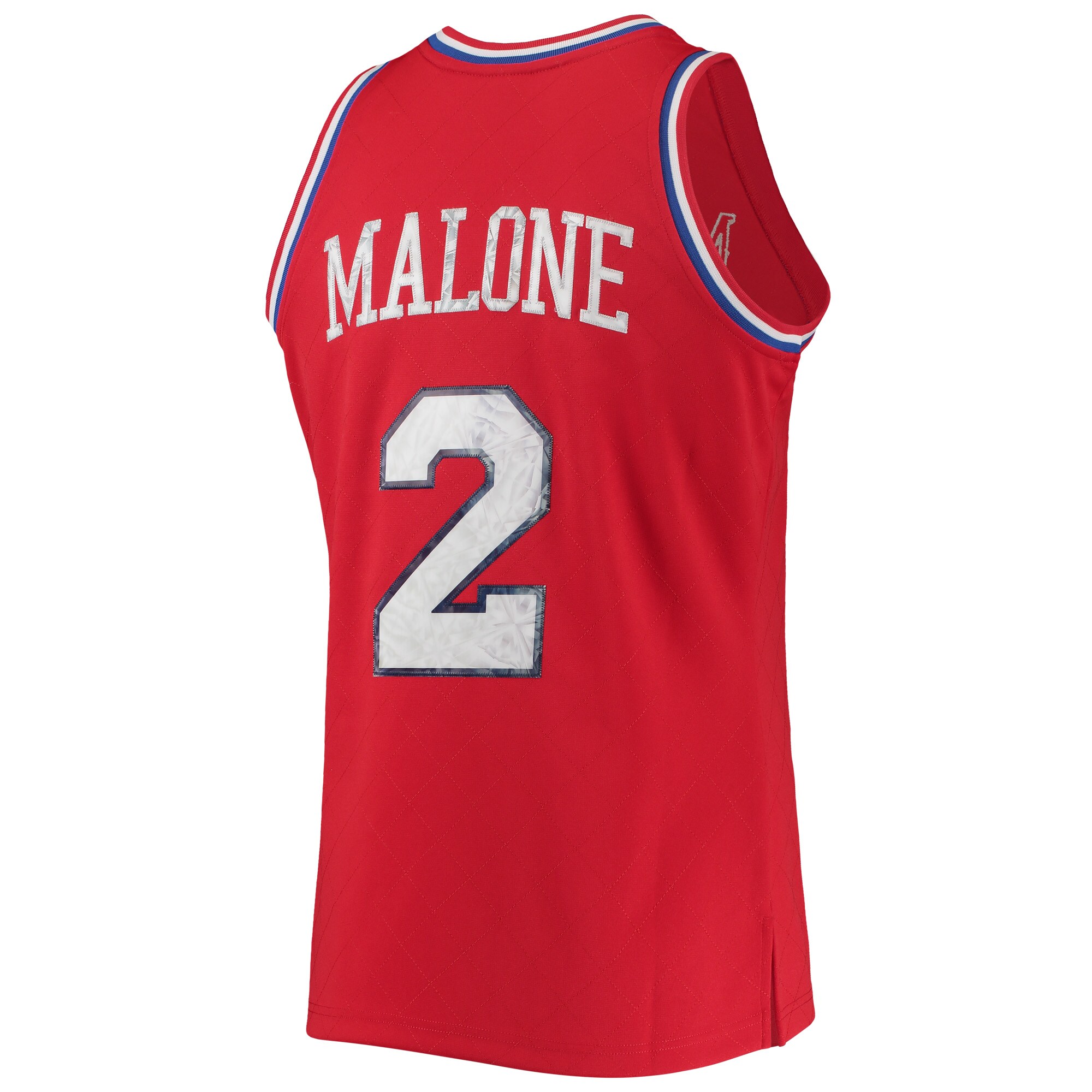 Moses Malone Philadelphia 76ers Mitchell & Ness 1996-97 Hardwood Classics NBA 75th Anniversary Diamond Swingman Jersey - Red - vstockx