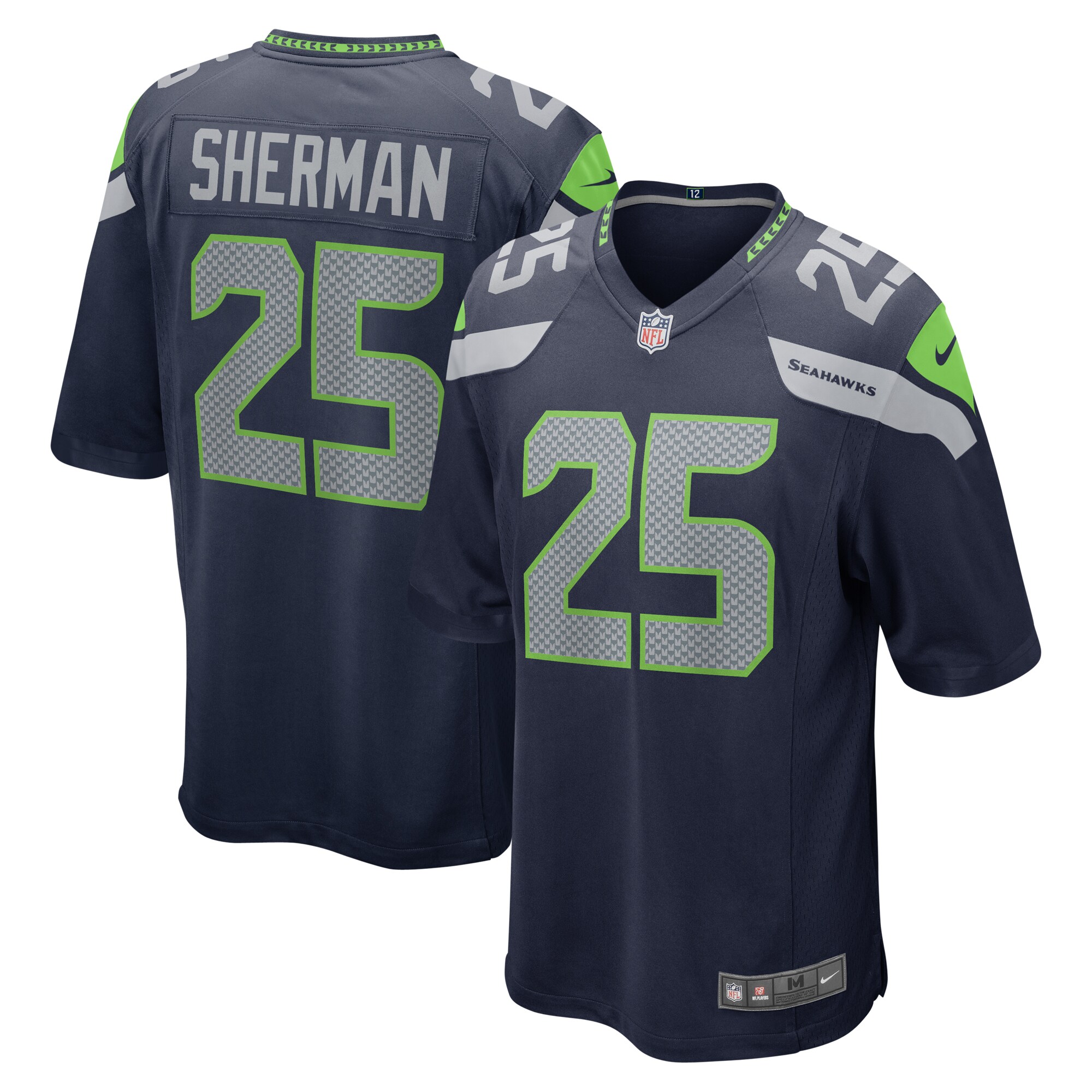 Richard Sherman Seattle Seahawks Nike Retired Game Jersey - College Navy - vstockx