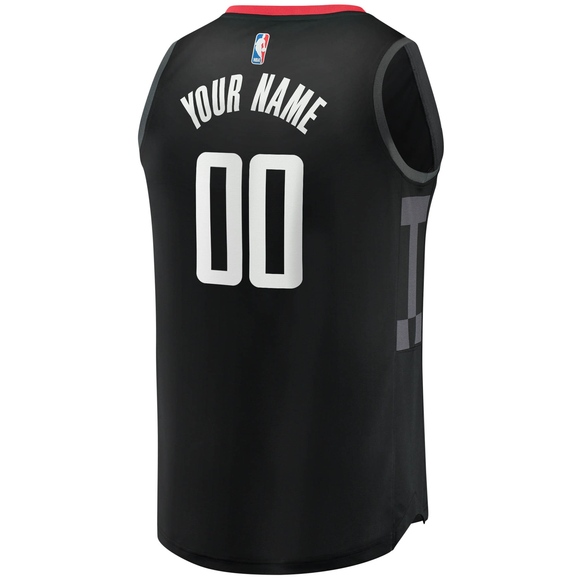 Houston Rockets Fanatics Branded Youth Fast Break Custom Replica Jersey Black - Statement Edition - vstockx
