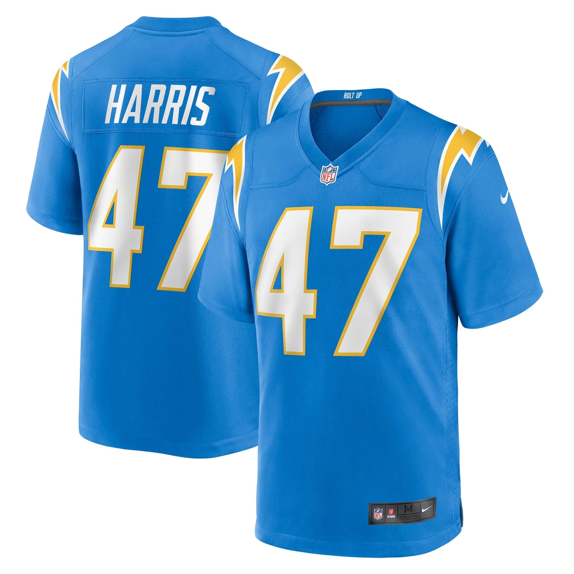 Men's Nike Josh Harris Powder Blue Los Angeles Chargers Game Jersey - vstockx
