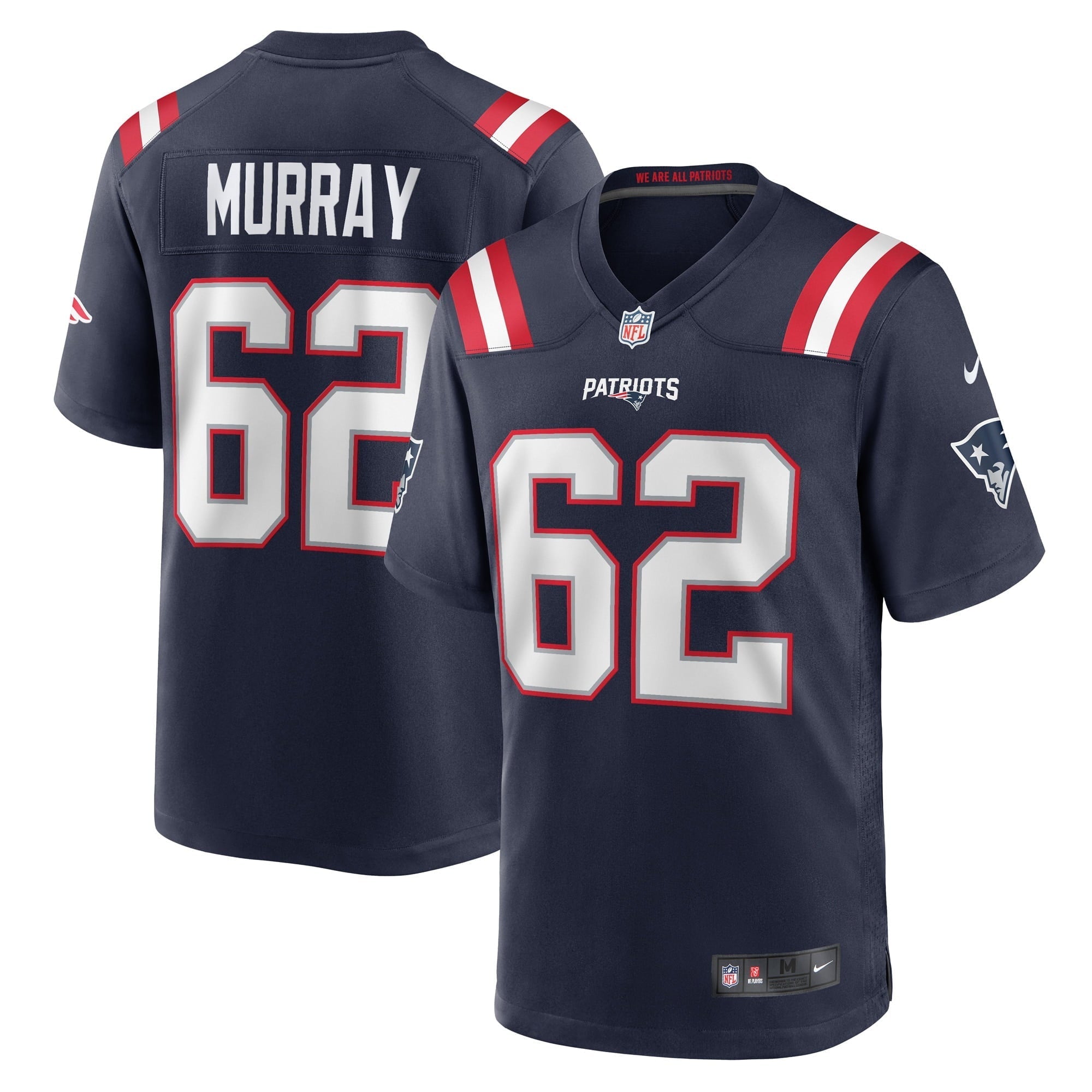 Men's Nike Bill Murray Navy New England Patriots Game Player Jersey - vstockx