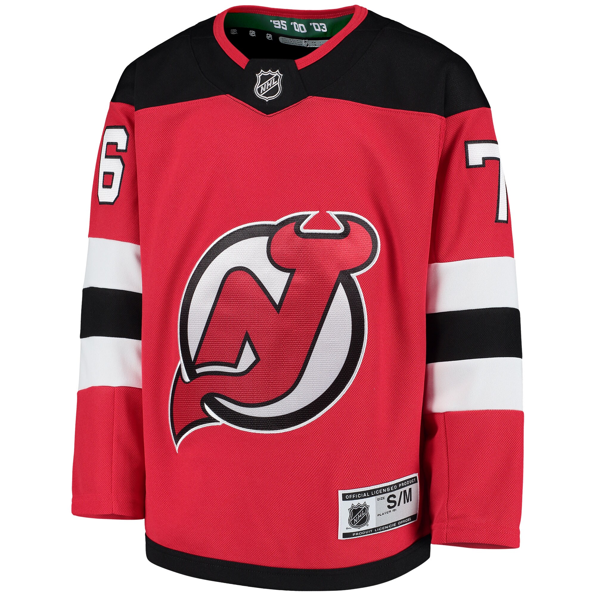 P.K. Subban New Jersey Devils Youth Home Premier Player Jersey - Red - vstockx