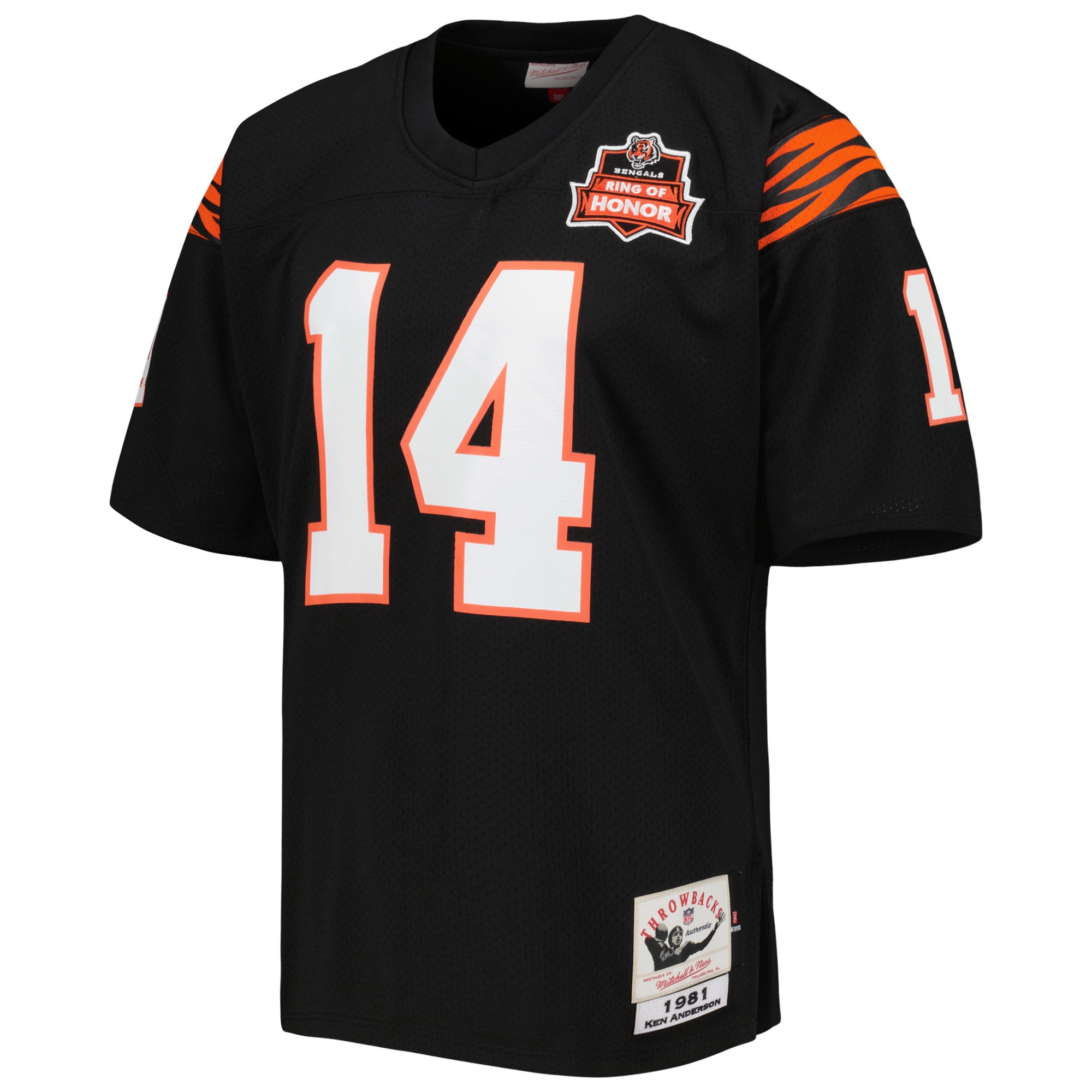 Ken Anderson Cincinnati Bengals Mitchell & Ness 1981 Authentic Retired Player Jersey - Black - vstockx