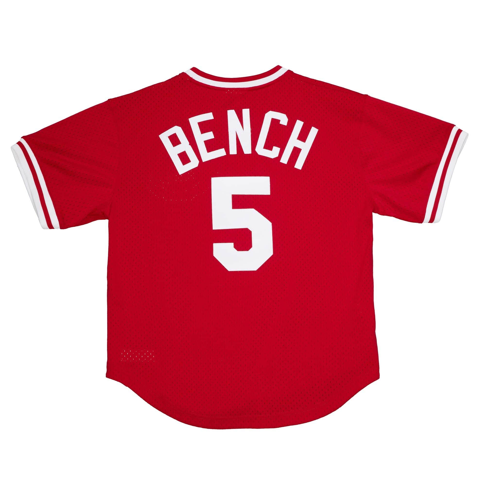 Authentic Johnny Bench Cincinnati Reds 1983 Pullover Jersey - vstockx