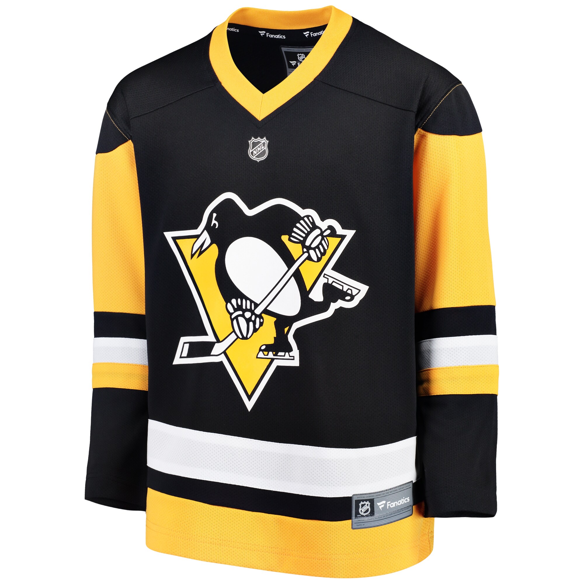 Pittsburgh Penguins Fanatics Branded Youth Home Replica Blank Jersey - Black - vstockx