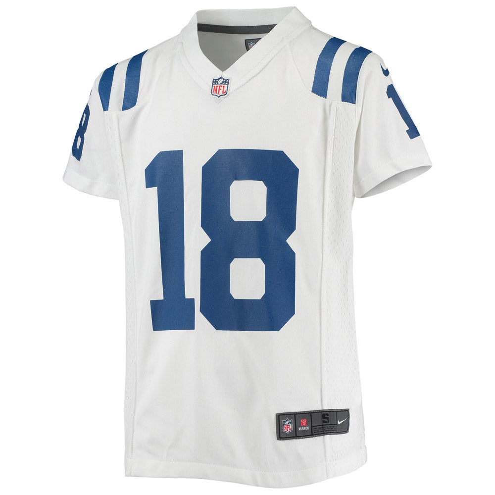Youth Indianapolis Colts Peyton Manning Retired Player Game Jersey White - vstockx